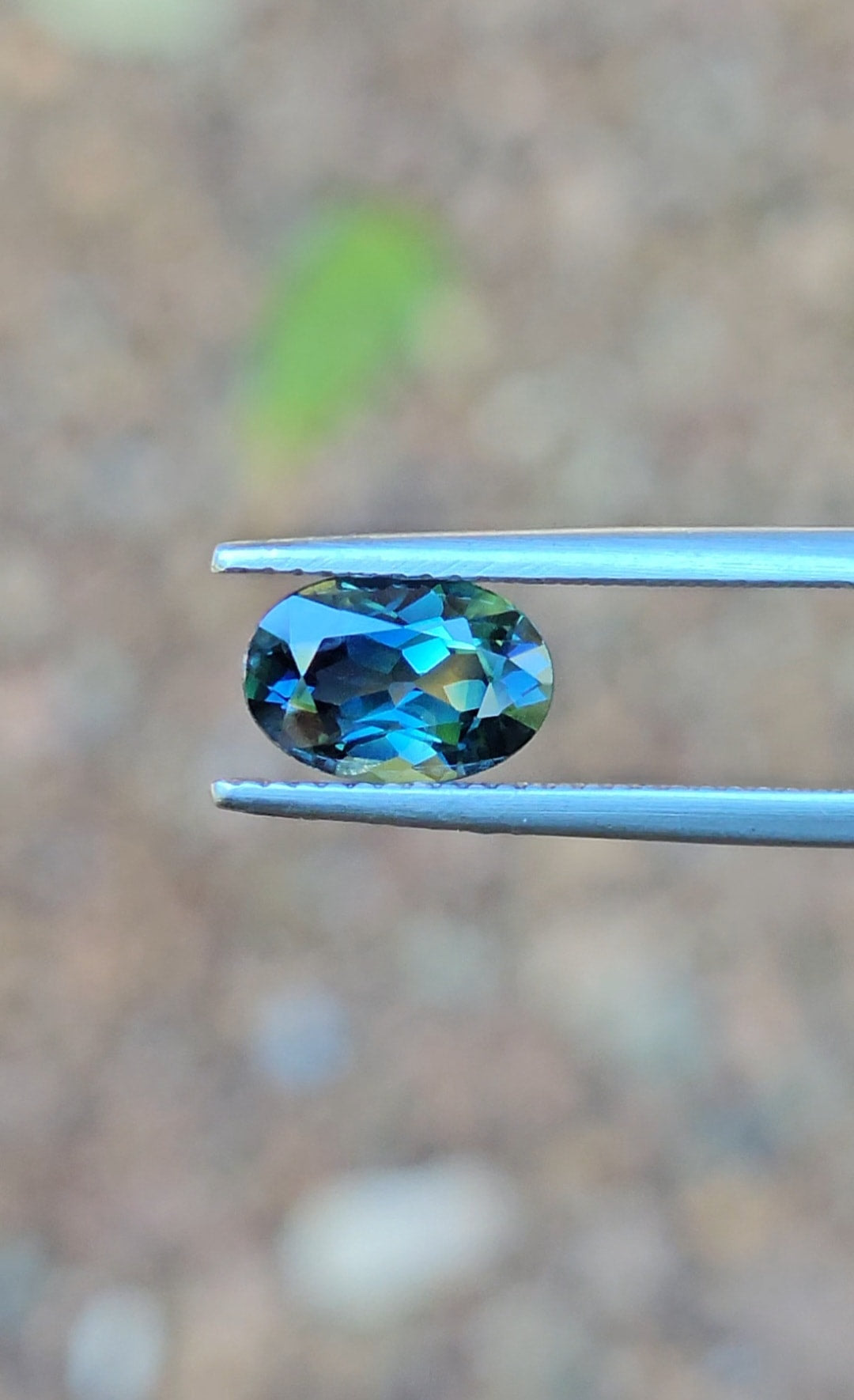 2.06ct Oval Blue Parti Sapphire
