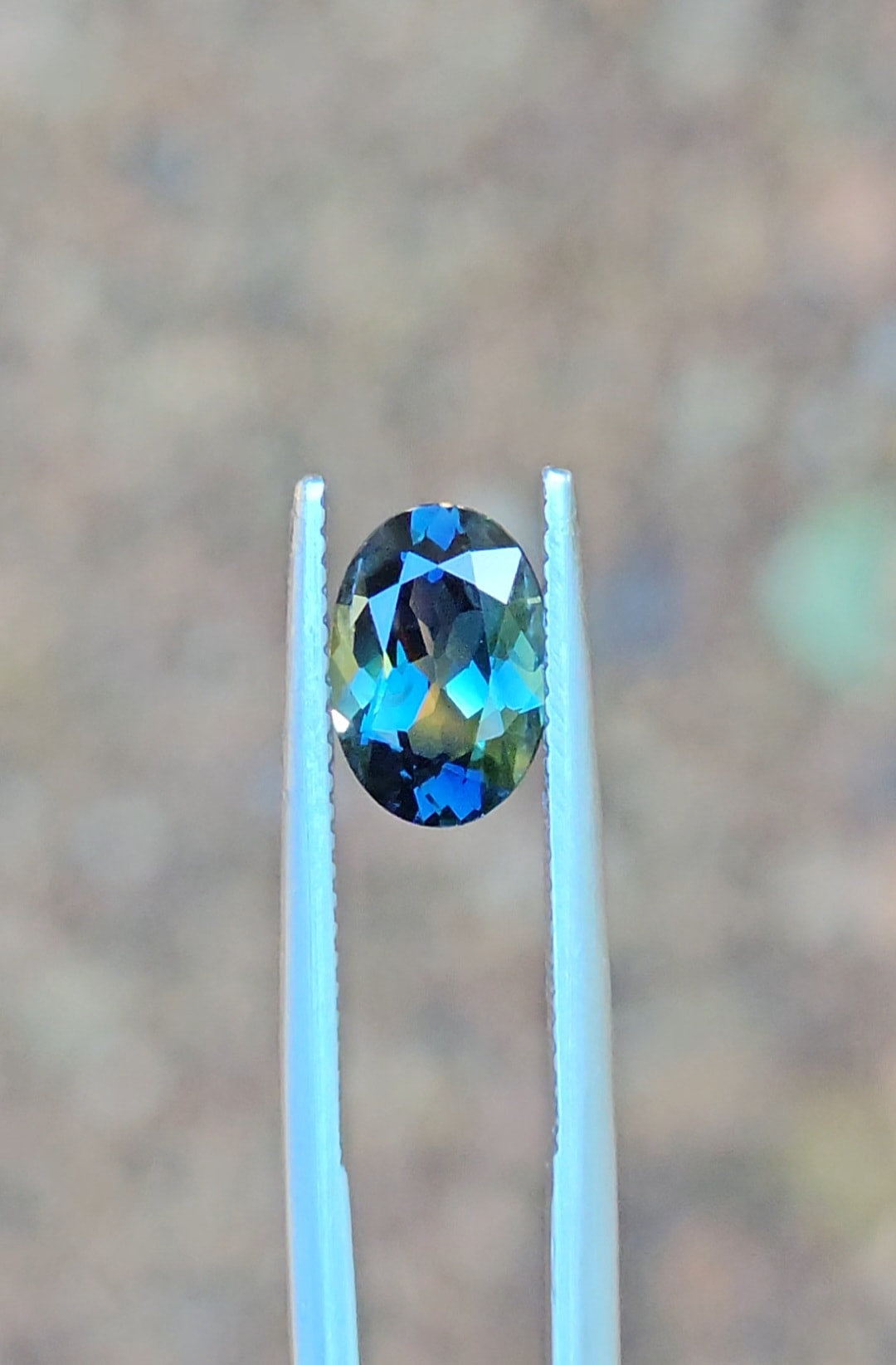 2.06ct Oval Blue Parti Sapphire