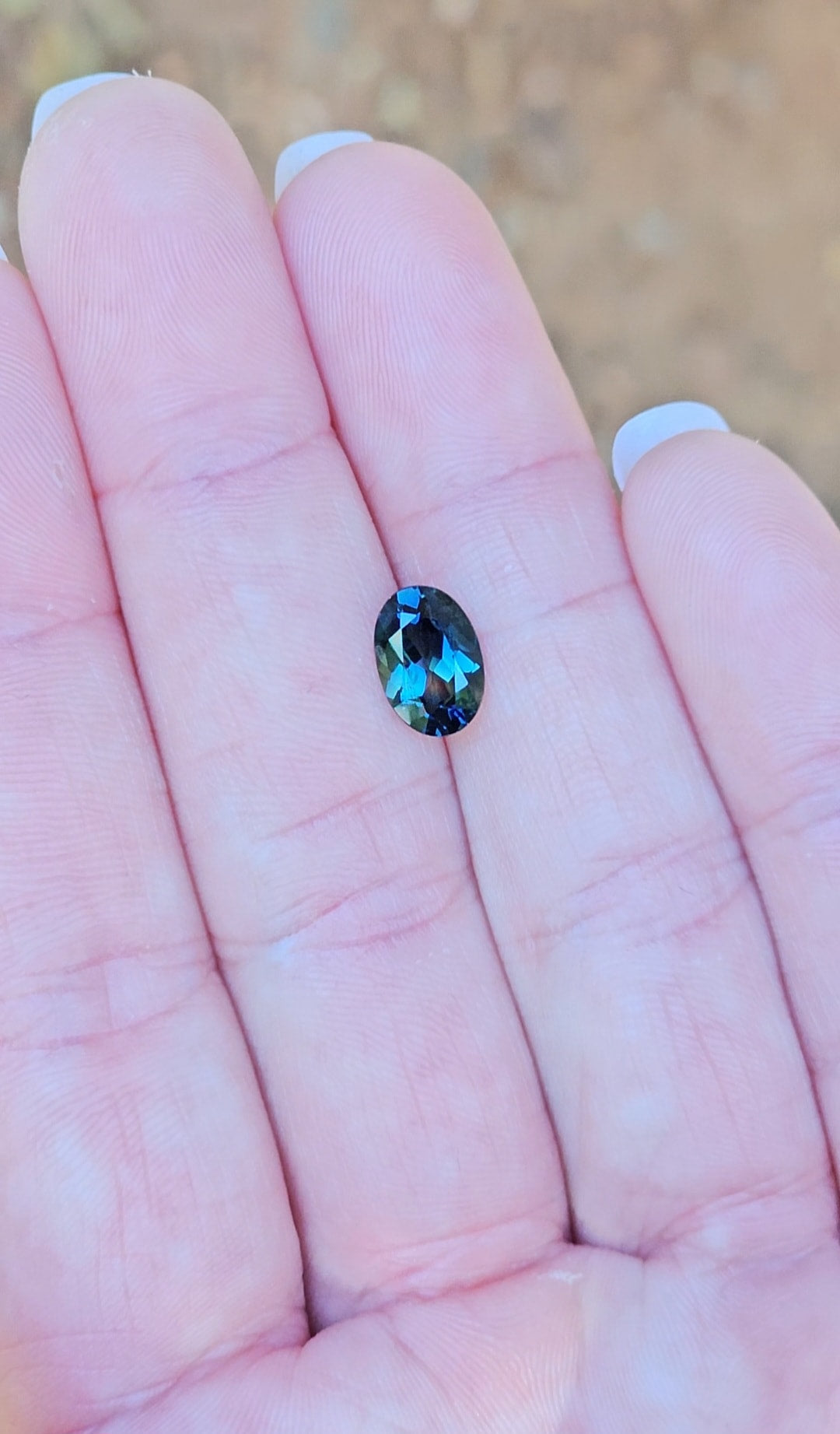 2.06ct Oval Blue Parti Sapphire