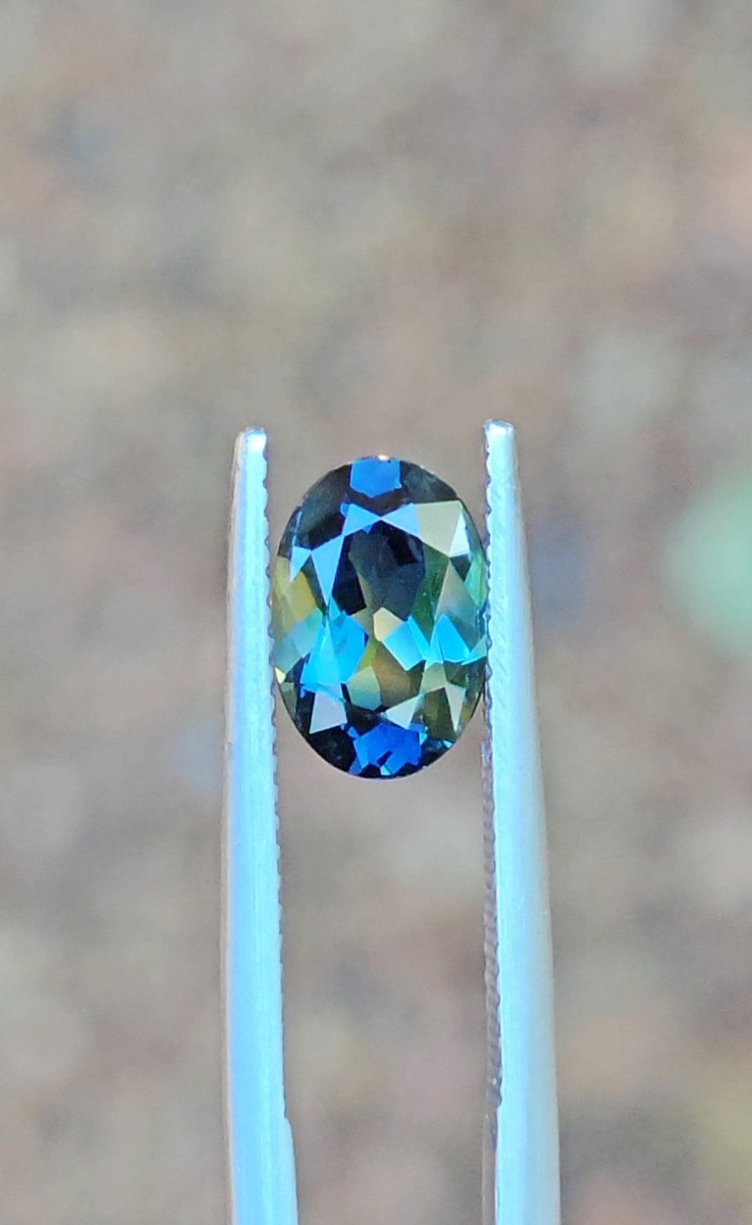 2.06ct Oval Blue Parti Sapphire