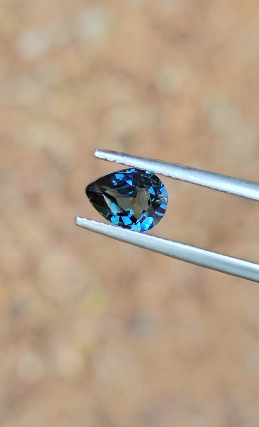 1.48ct Pear Blue Sapphire