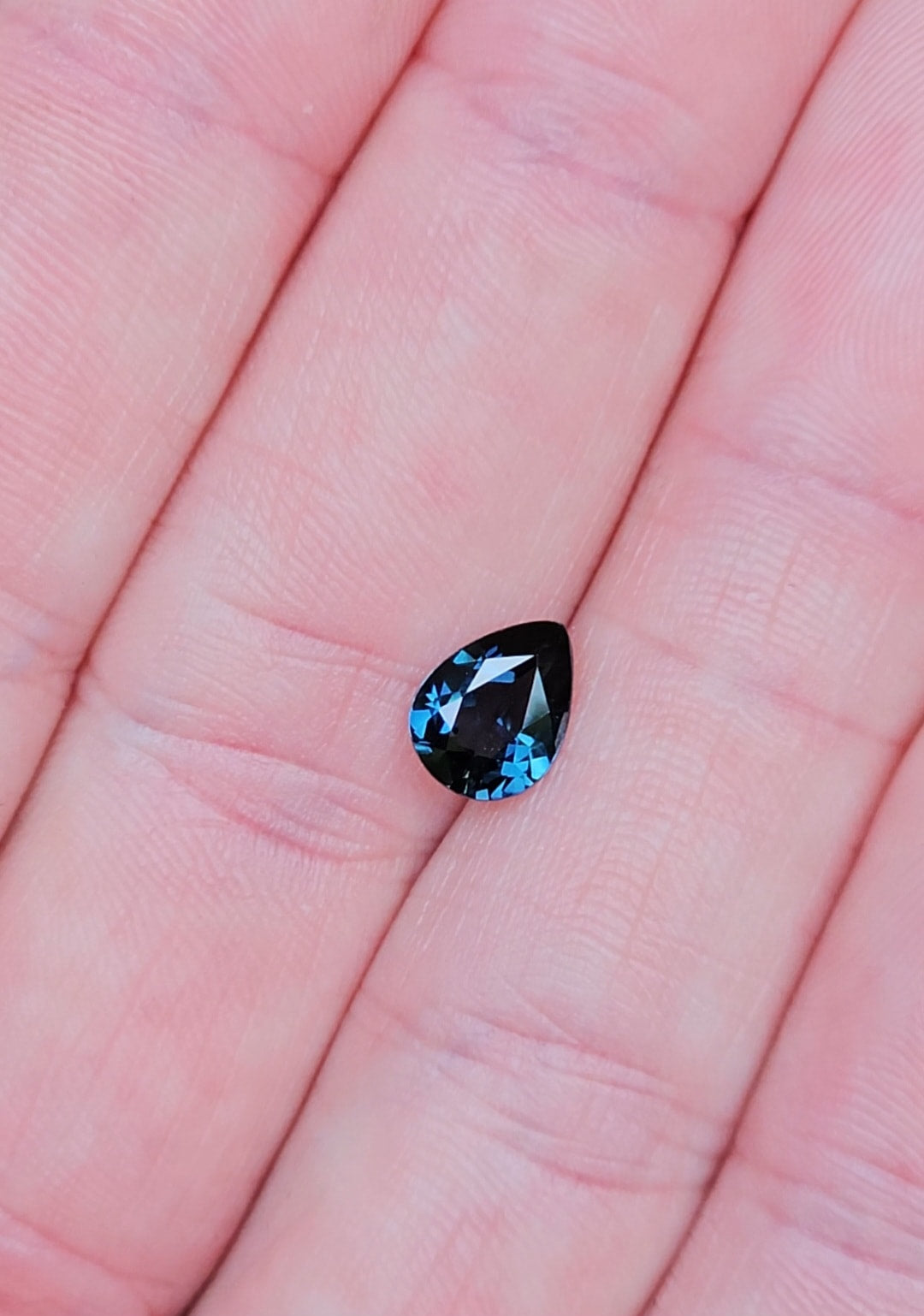 1.48ct Pear Blue Sapphire