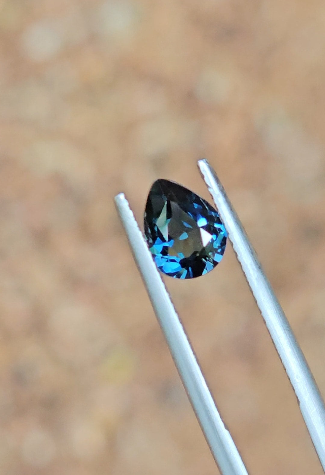 1.48ct Pear Blue Sapphire