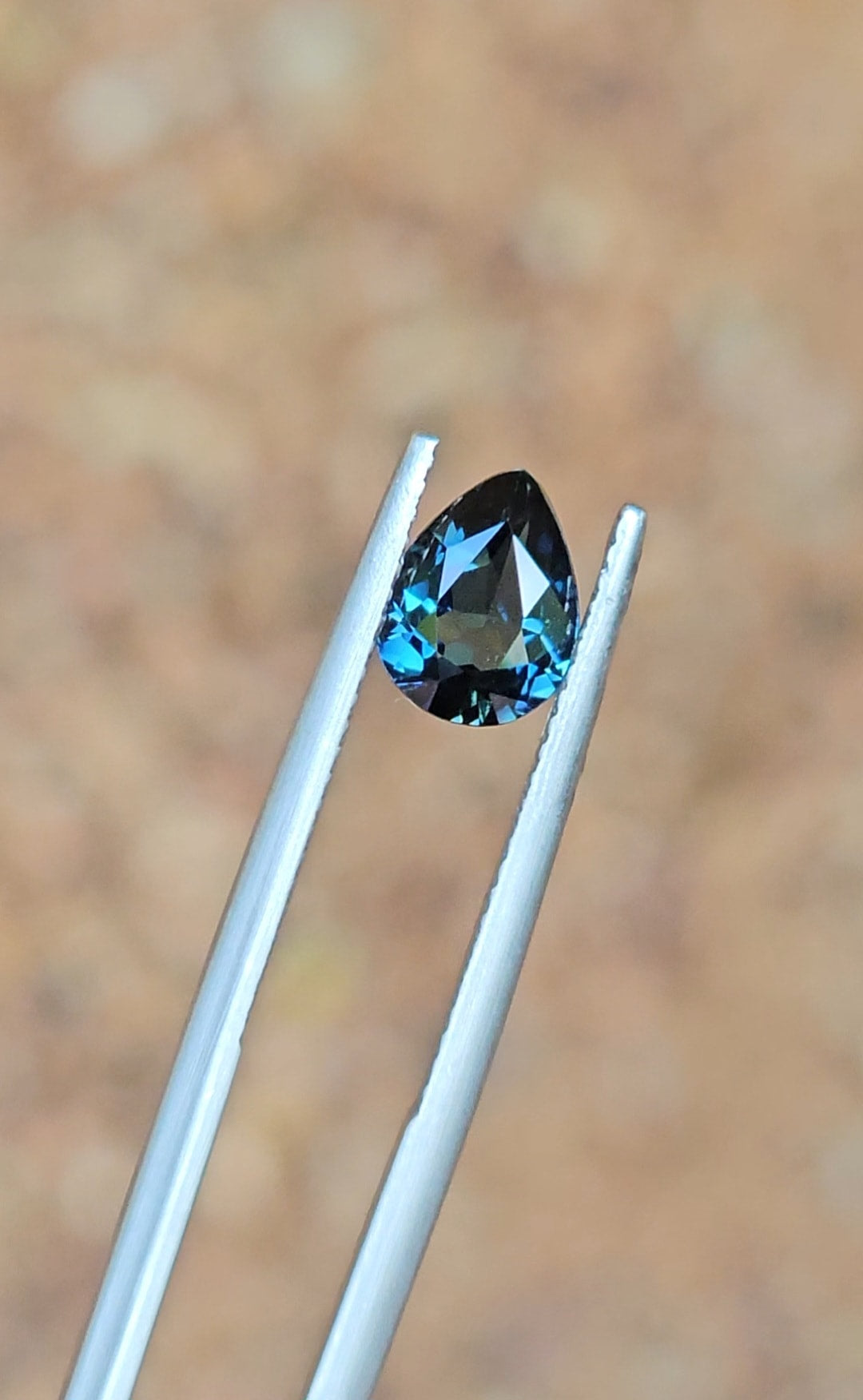 1.48ct Pear Blue Sapphire