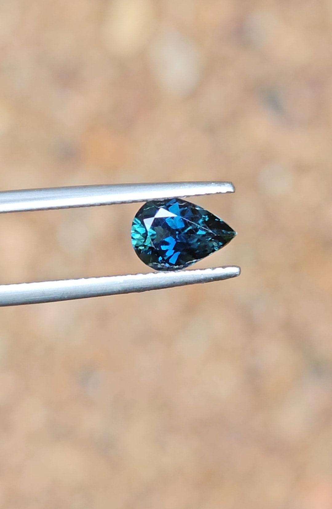 1.57ct Pear Blue Sapphire