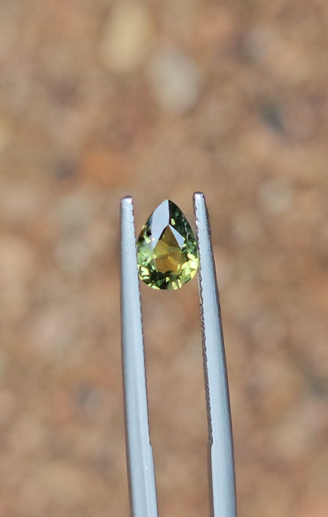 .88ct Pear Green Parti Sapphire