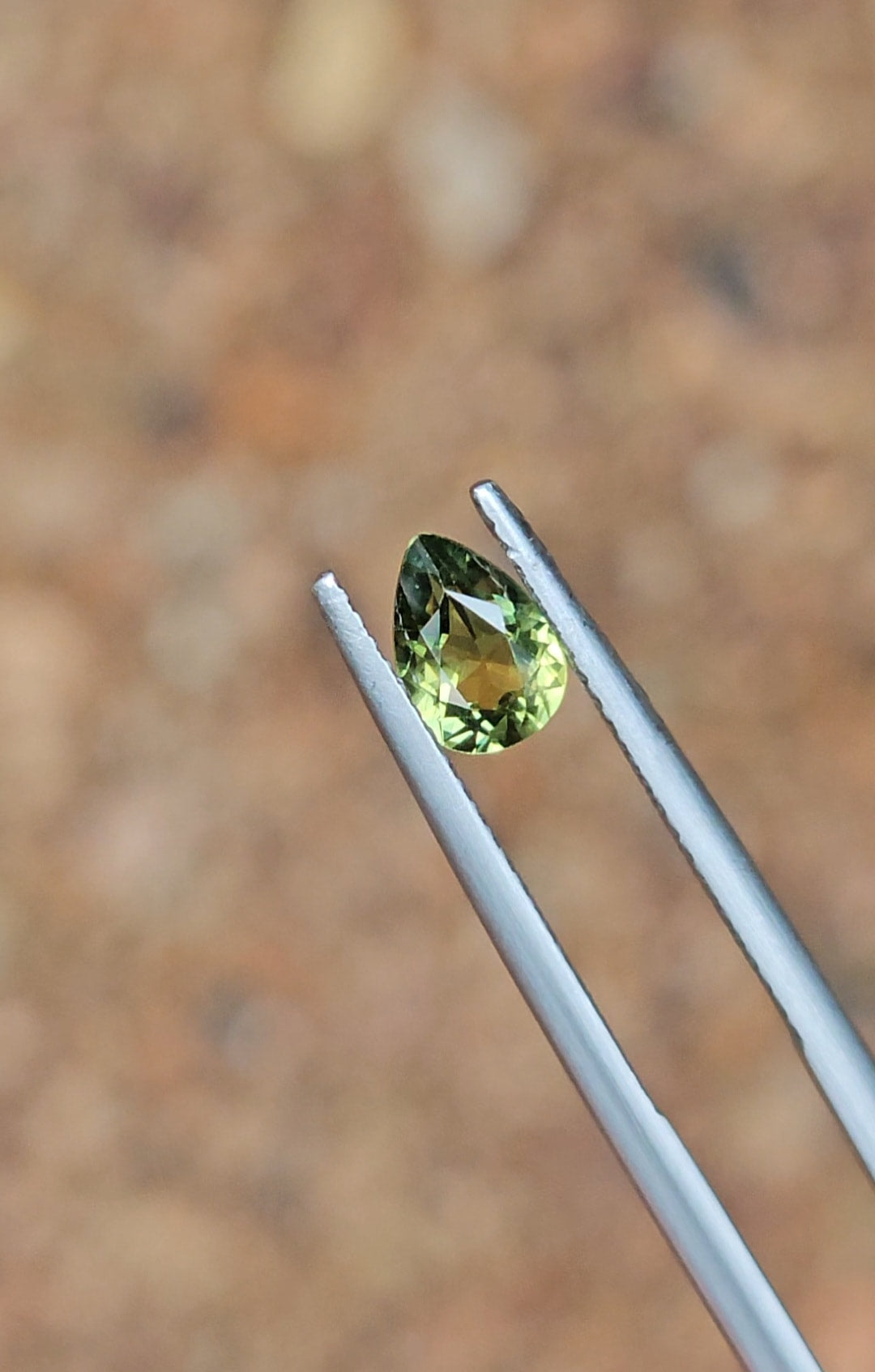 .88ct Pear Green Parti Sapphire