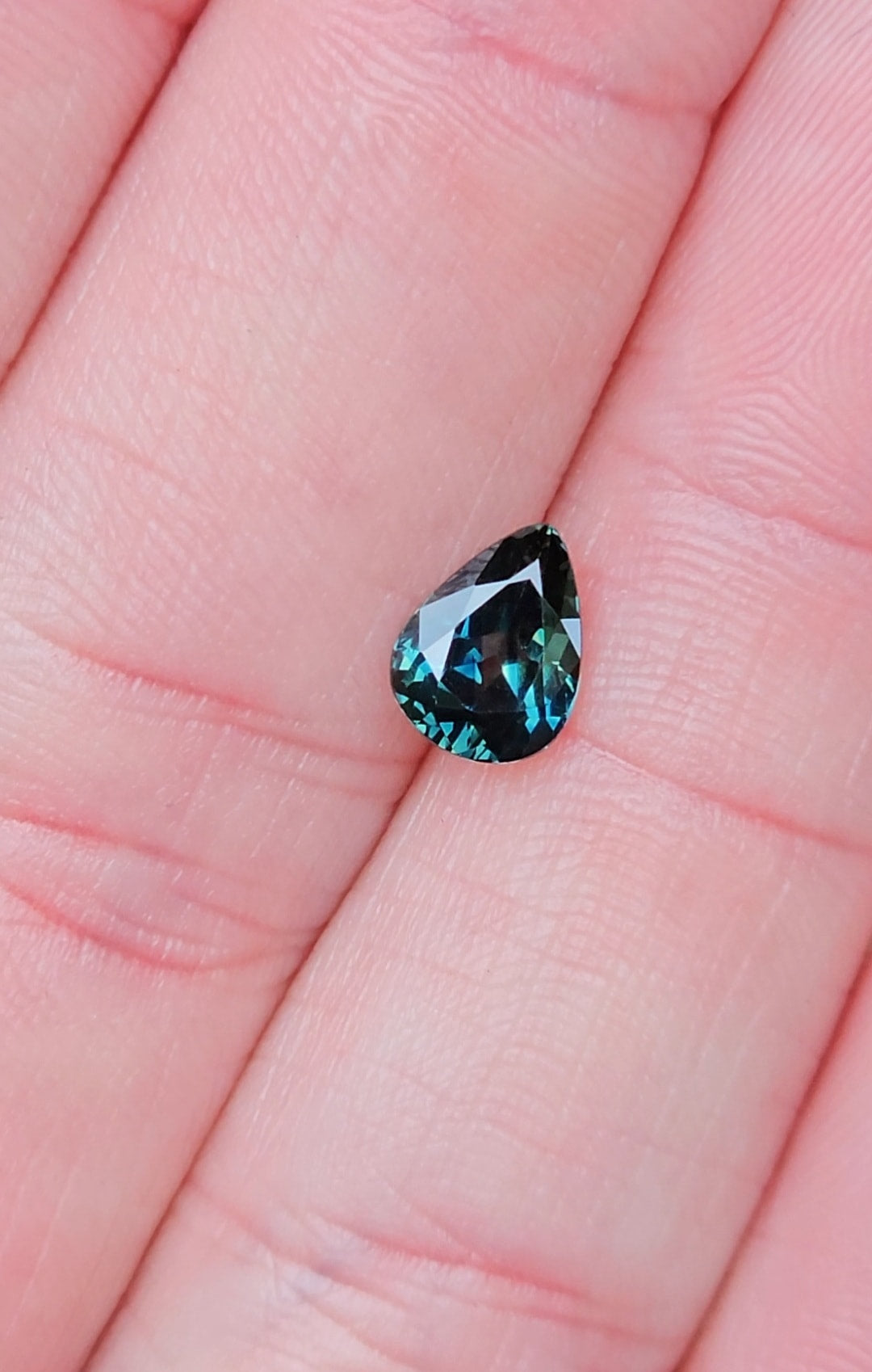 1.22ct Pear Blue Parti sapphire