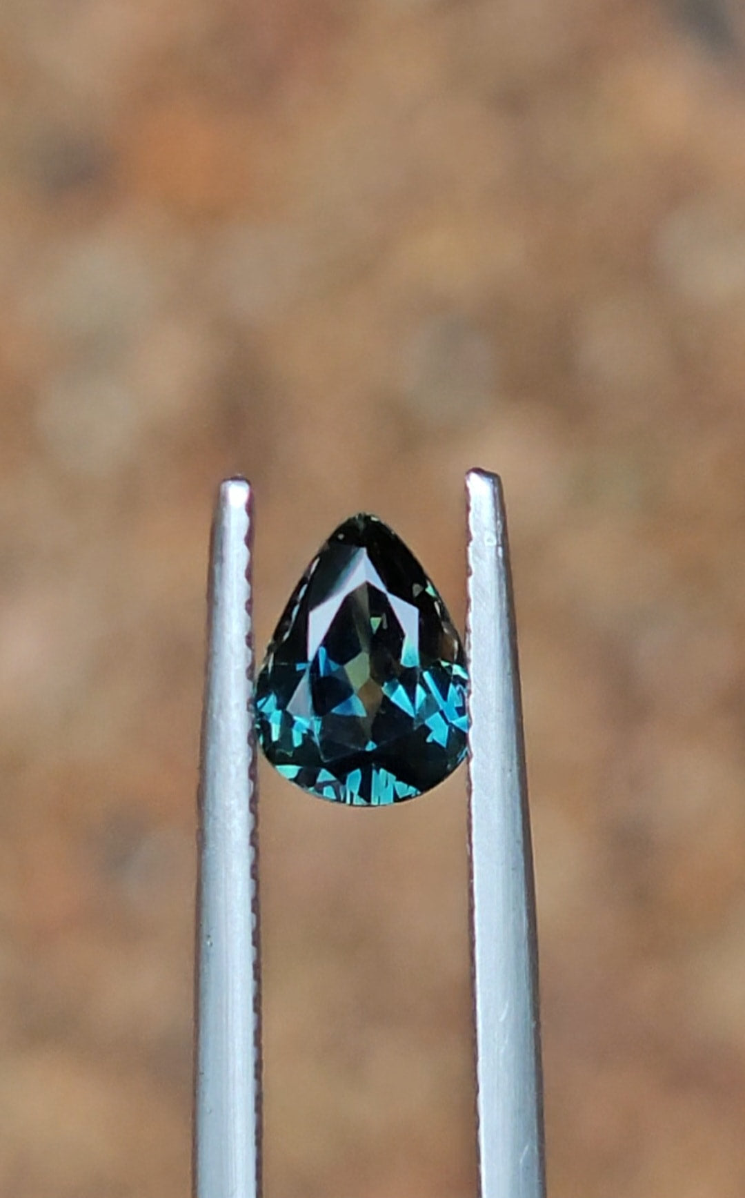 1.22ct Pear Blue Parti sapphire