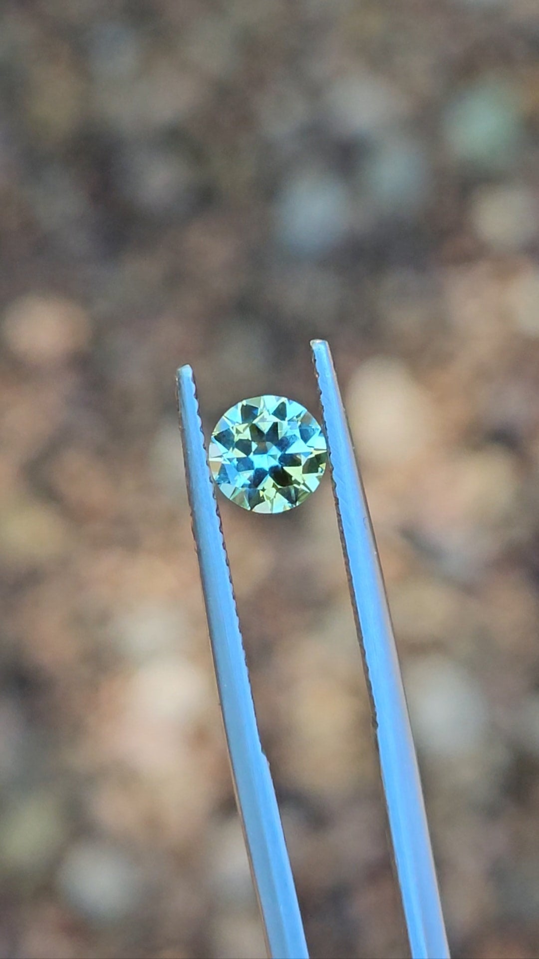 1.08ct Round Blue Parti Sapphire
