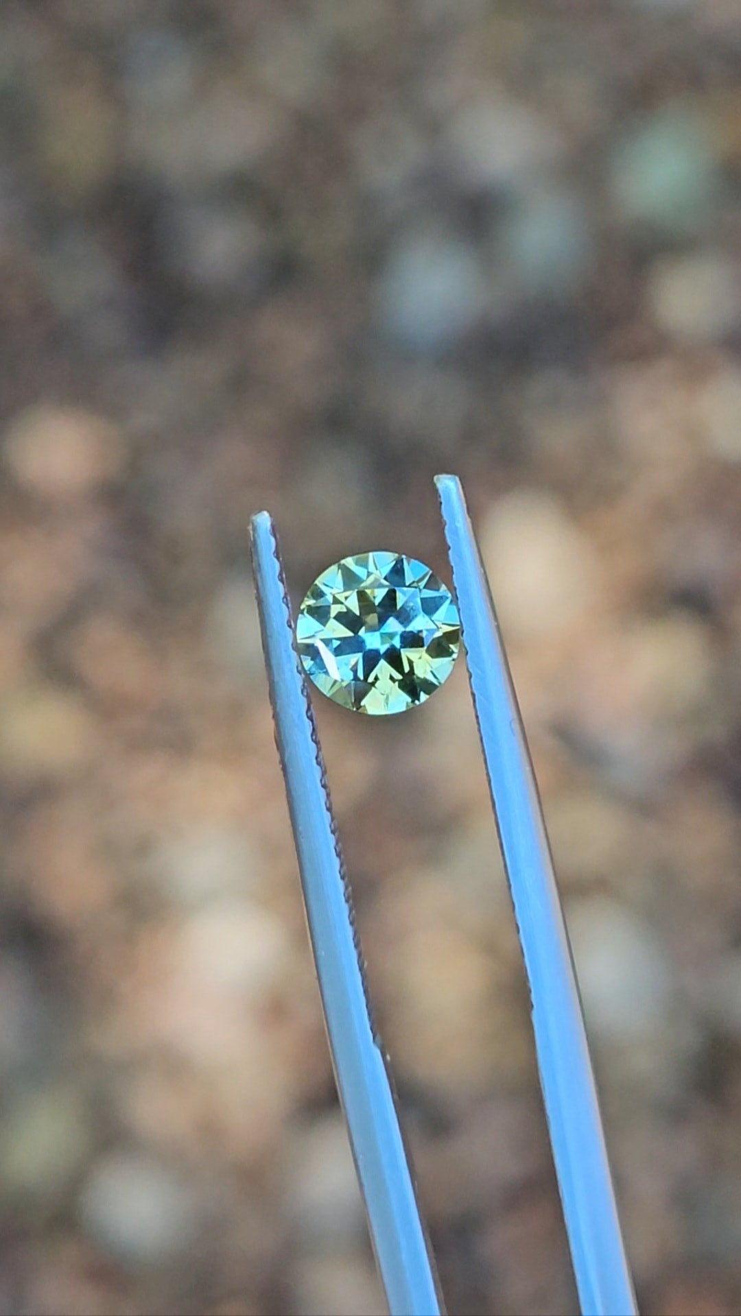 1.08ct Round Blue Parti Sapphire