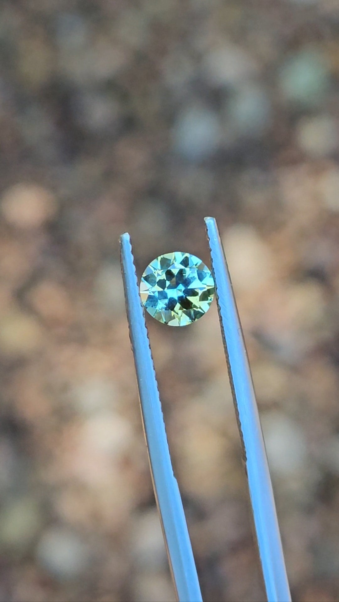 1.08ct Round Blue Parti Sapphire