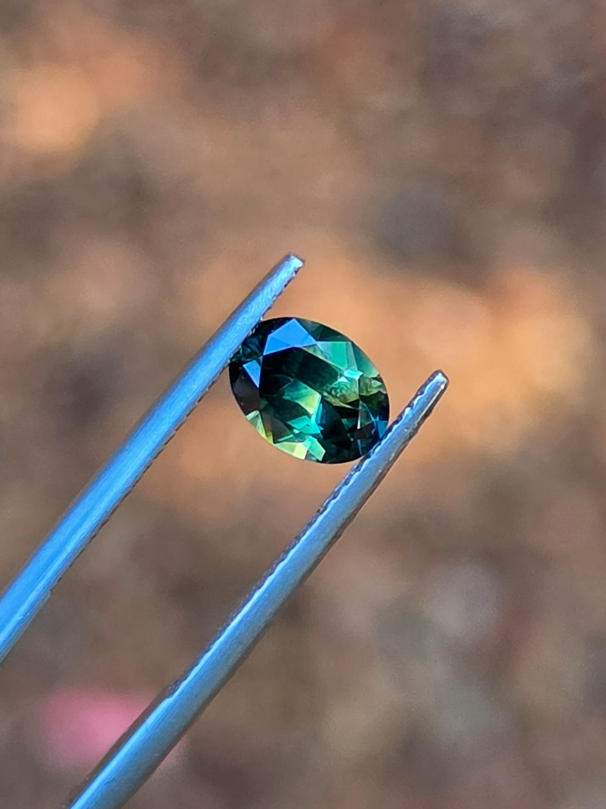 1.44ct Oval Blue Parti Sapphire