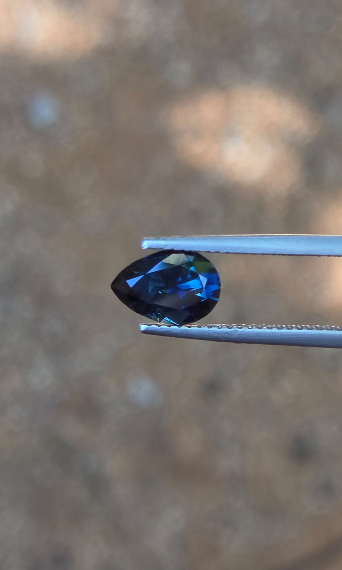 1.91ct Pear Blue Sapphire
