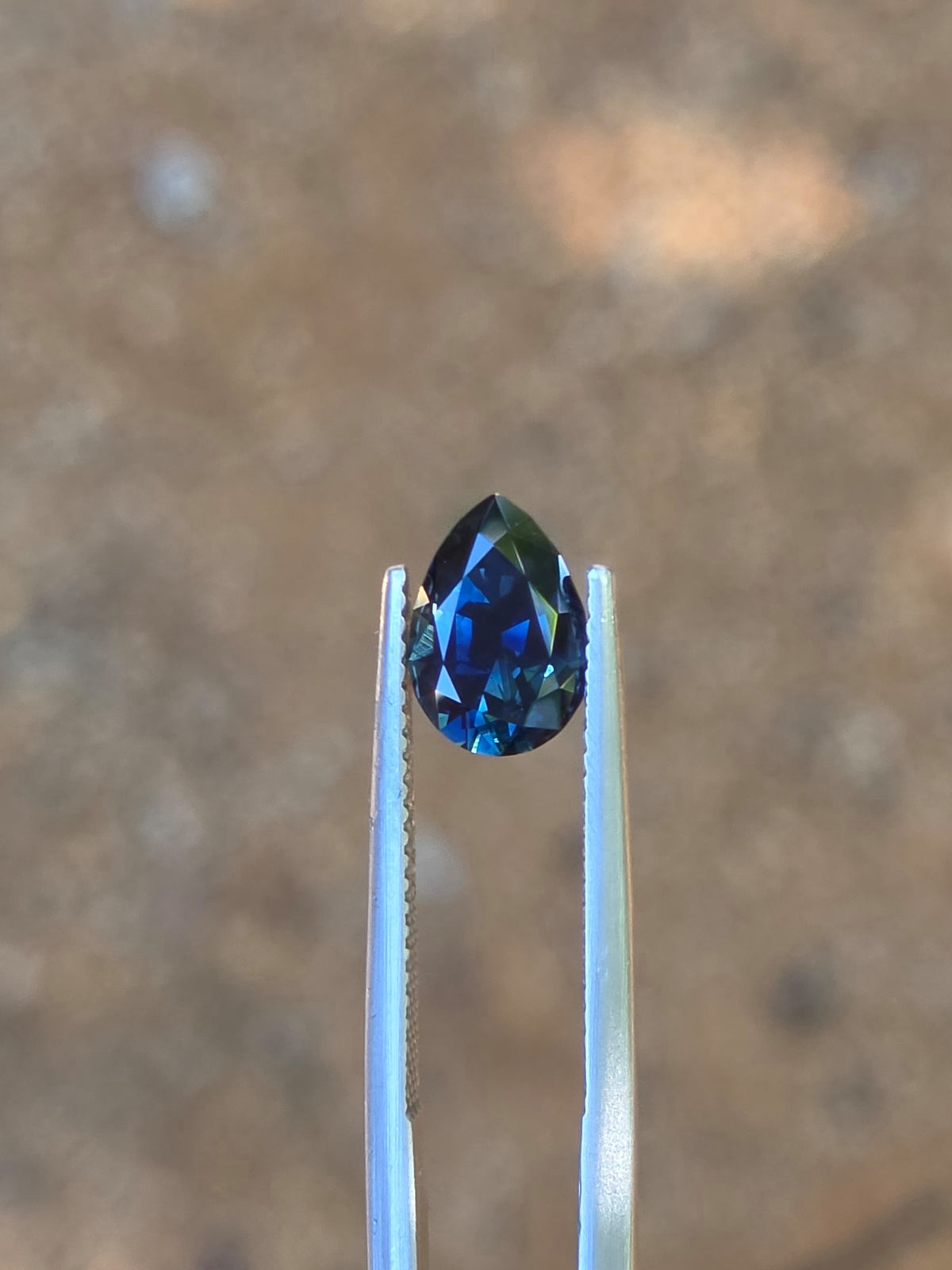 1.91ct Pear Blue Sapphire