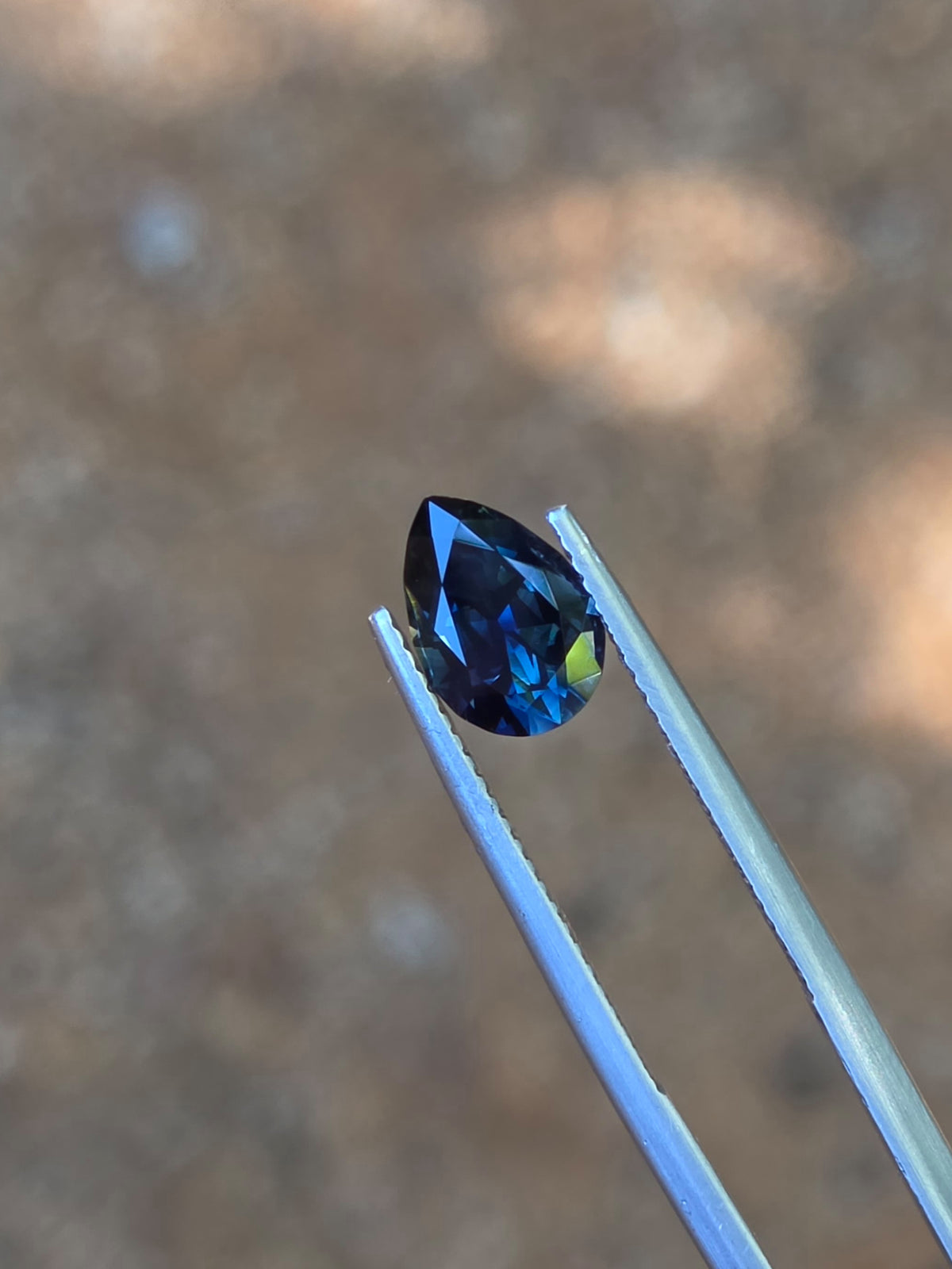 1.91ct Pear Blue Sapphire