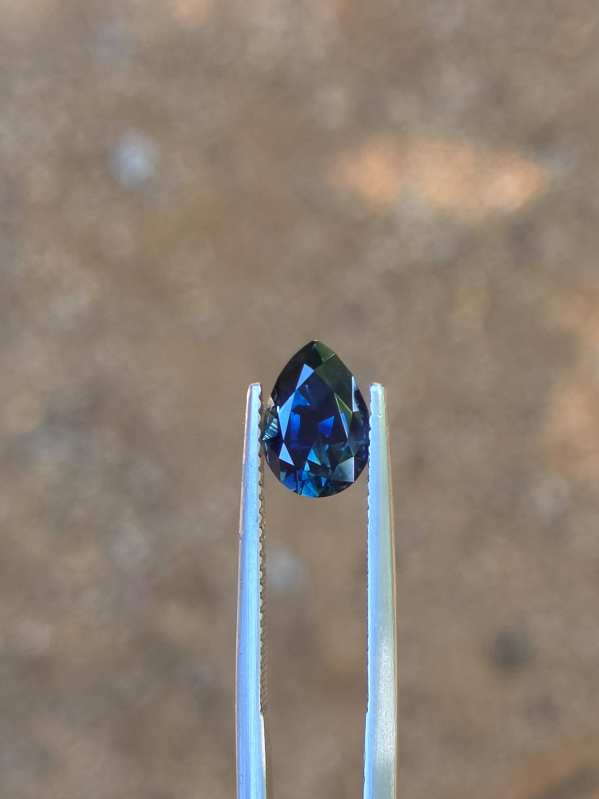 1.91ct Pear Blue Sapphire