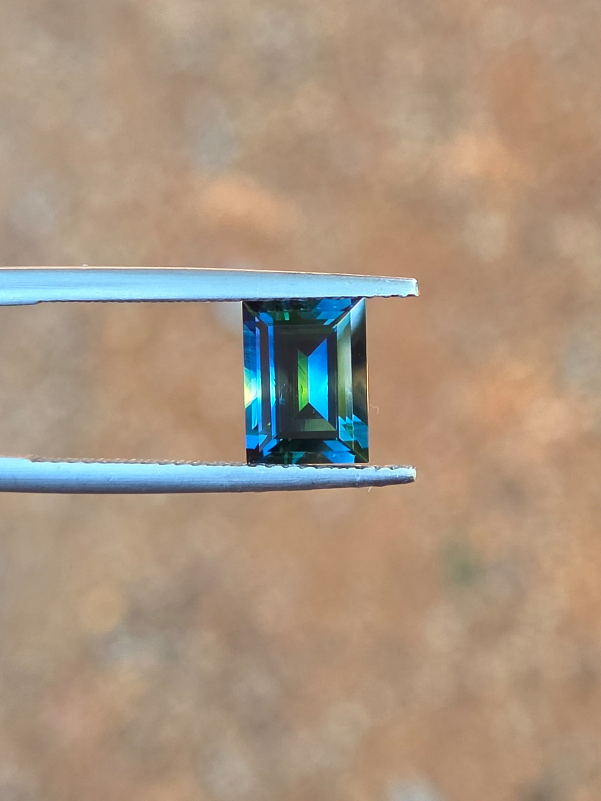 2.20ct Emerald Blue Parti Sapphire