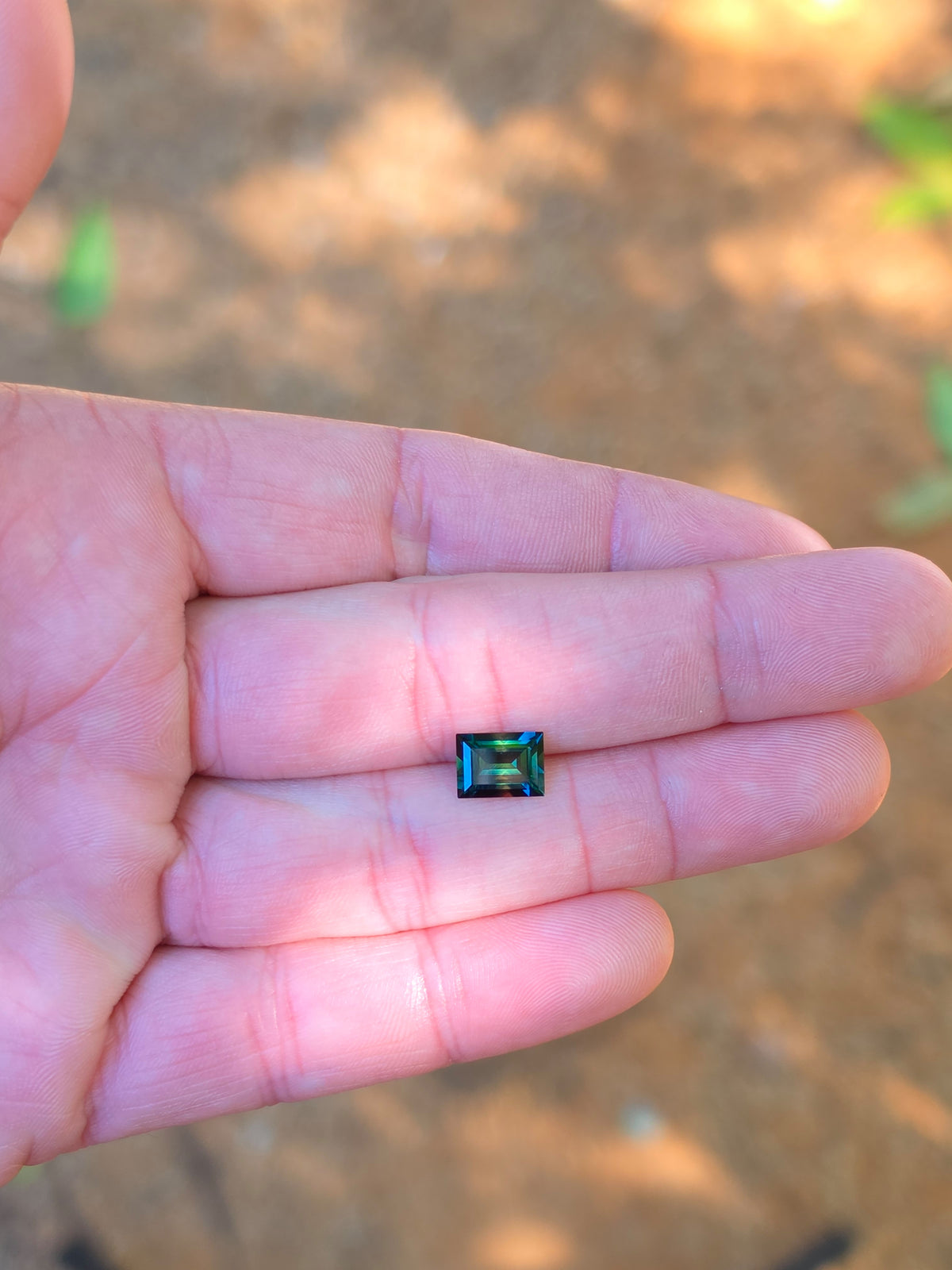 2.20ct Emerald Blue Parti Sapphire