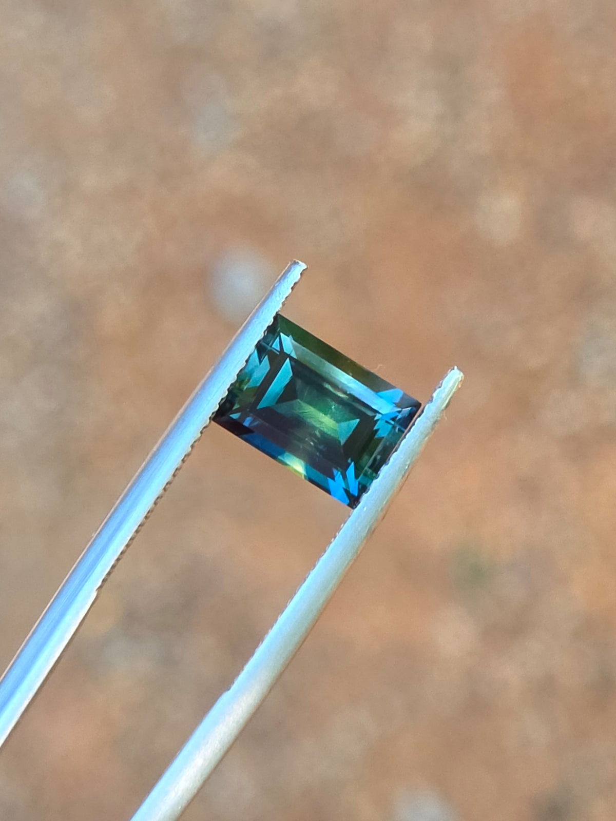 2.20ct Emerald Blue Parti Sapphire