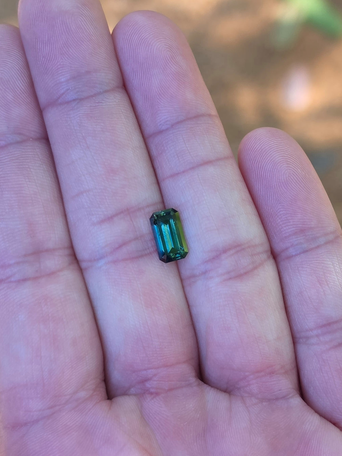 2.10ct Emerald Blue Sapphire