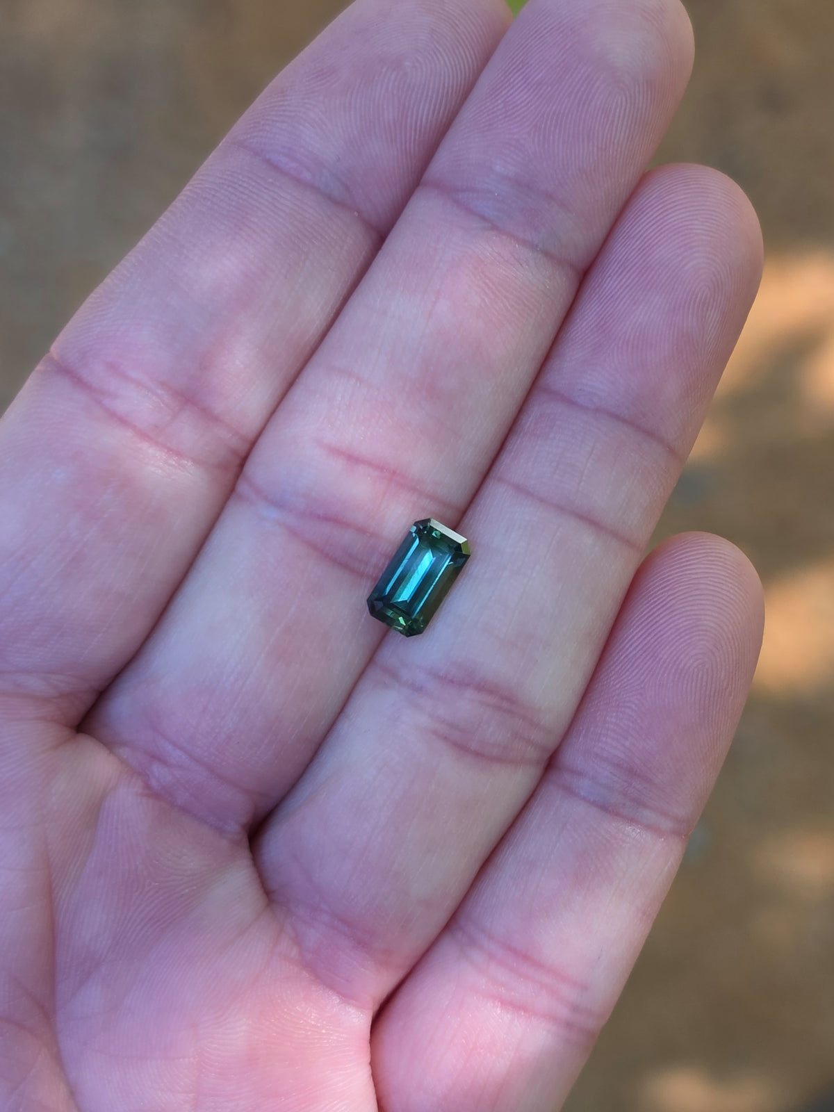 2.10ct Emerald Blue Sapphire