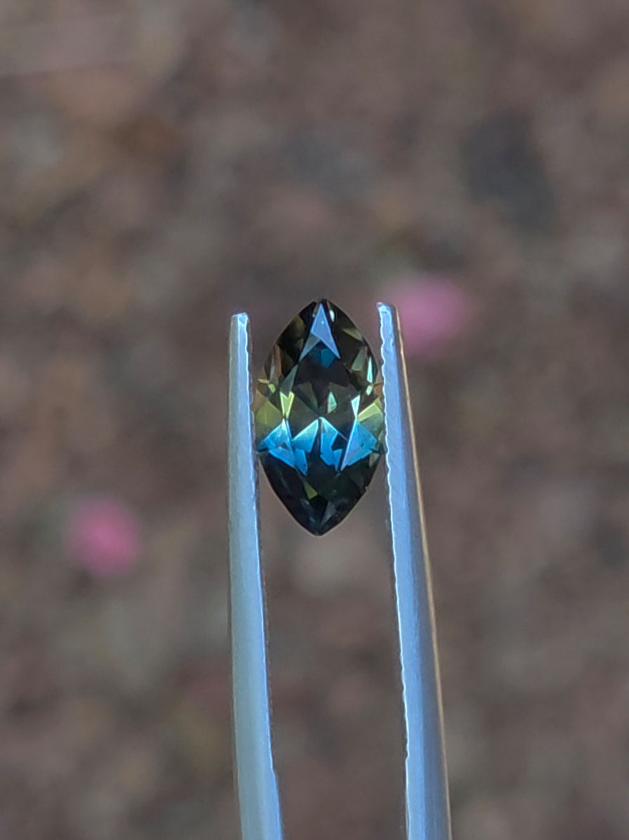 1.80ct Marquise Blue Parti Sapphire