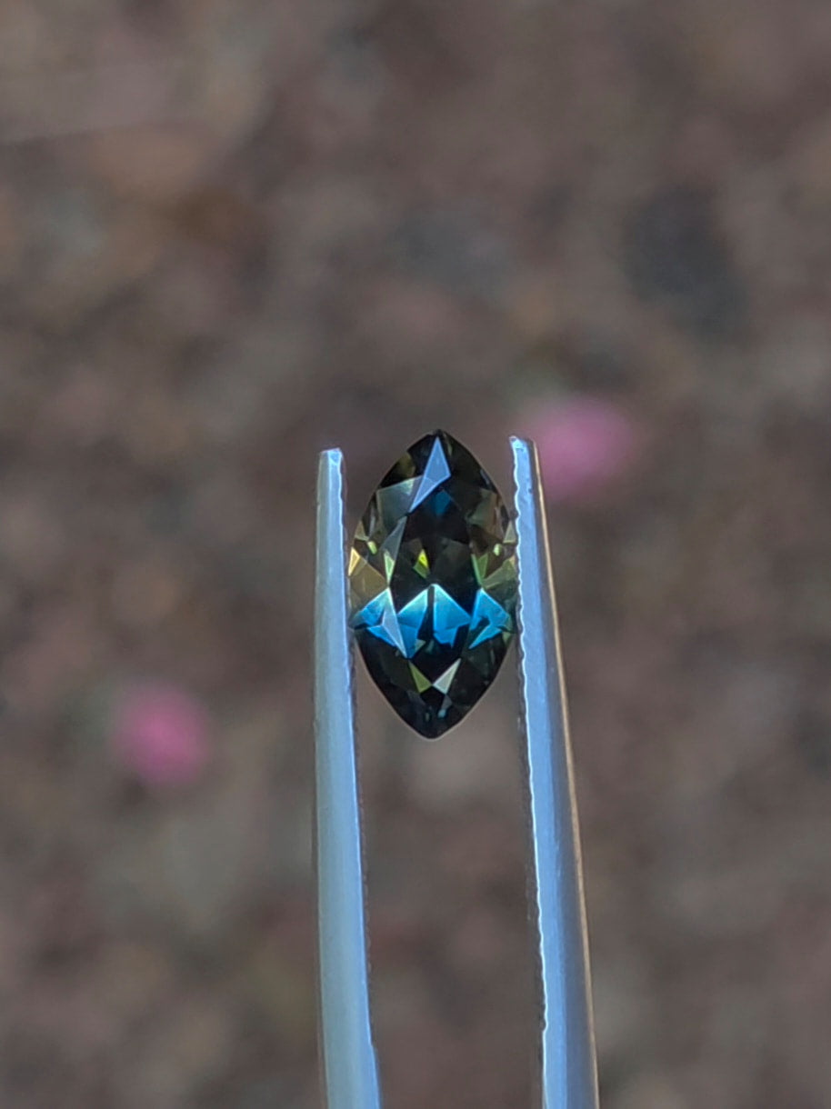 1.80ct Marquise Blue Parti Sapphire