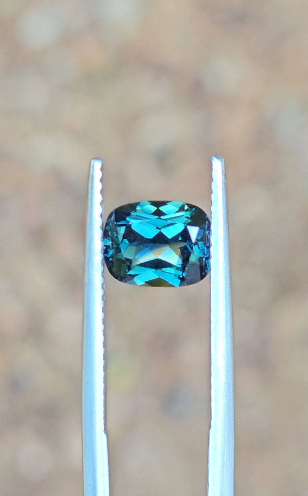 2.05ct Cushion Blue Parti Sapphire