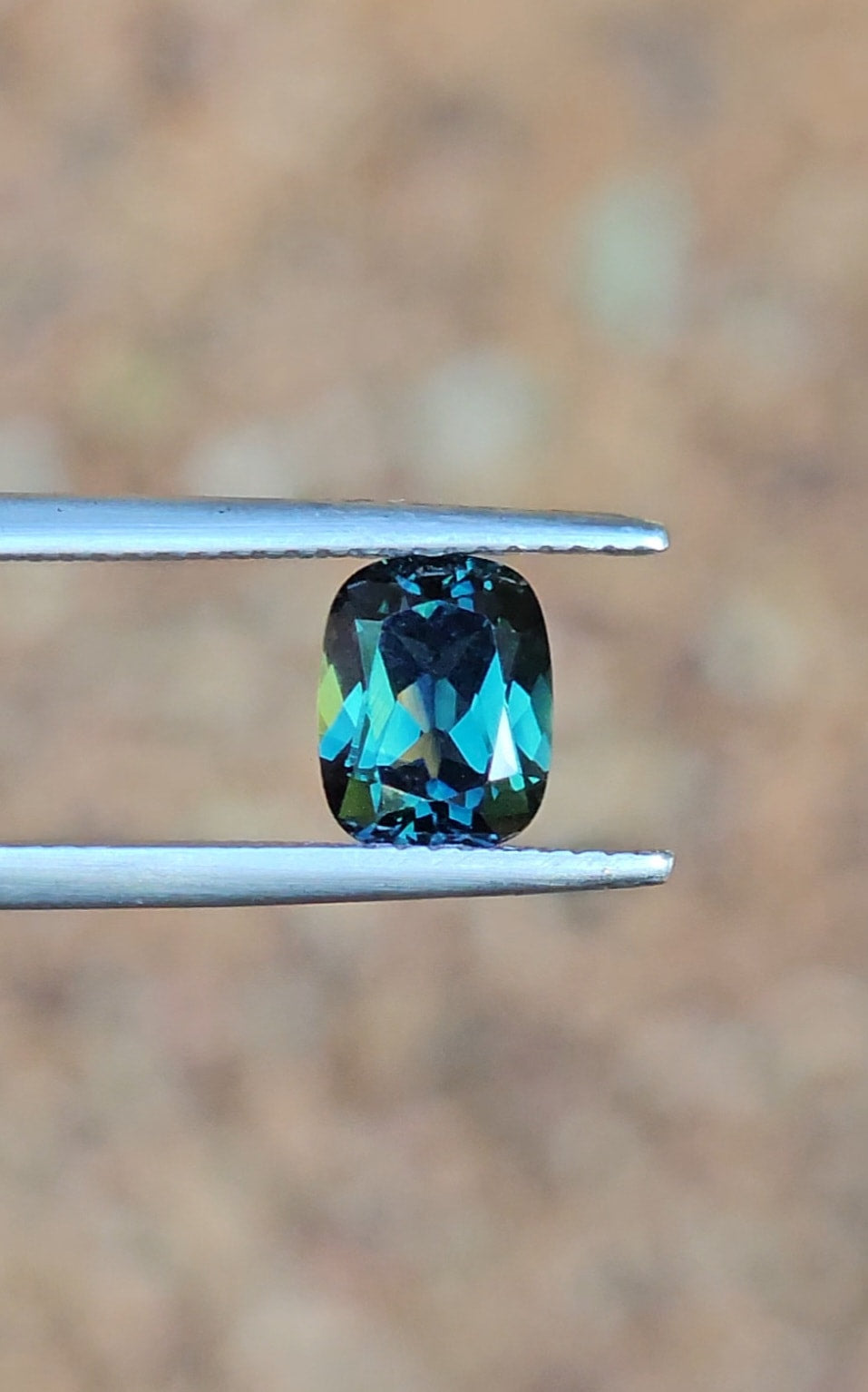 2.05ct Cushion Blue Parti Sapphire