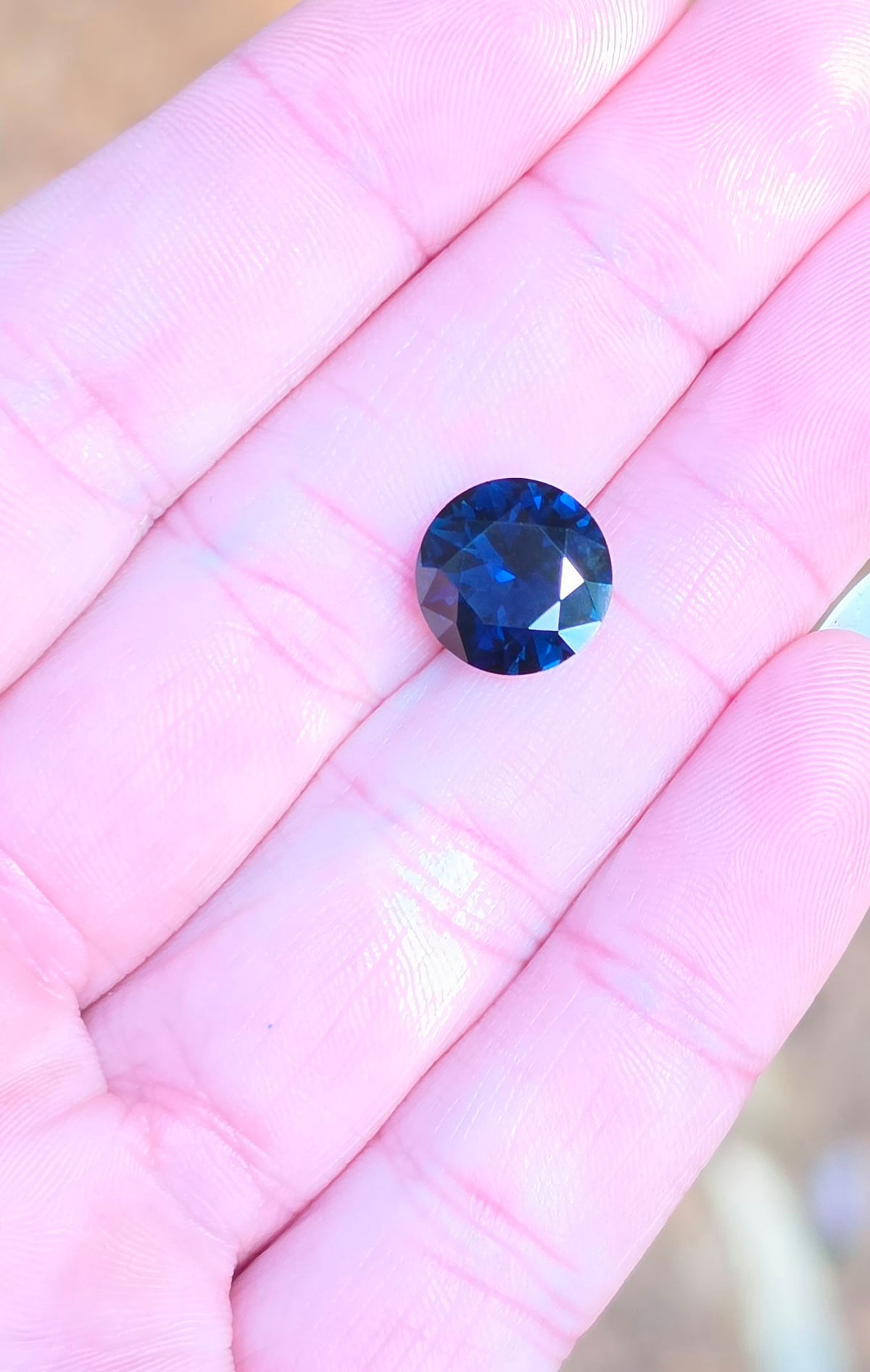 5.83ct Round Blue Sapphire