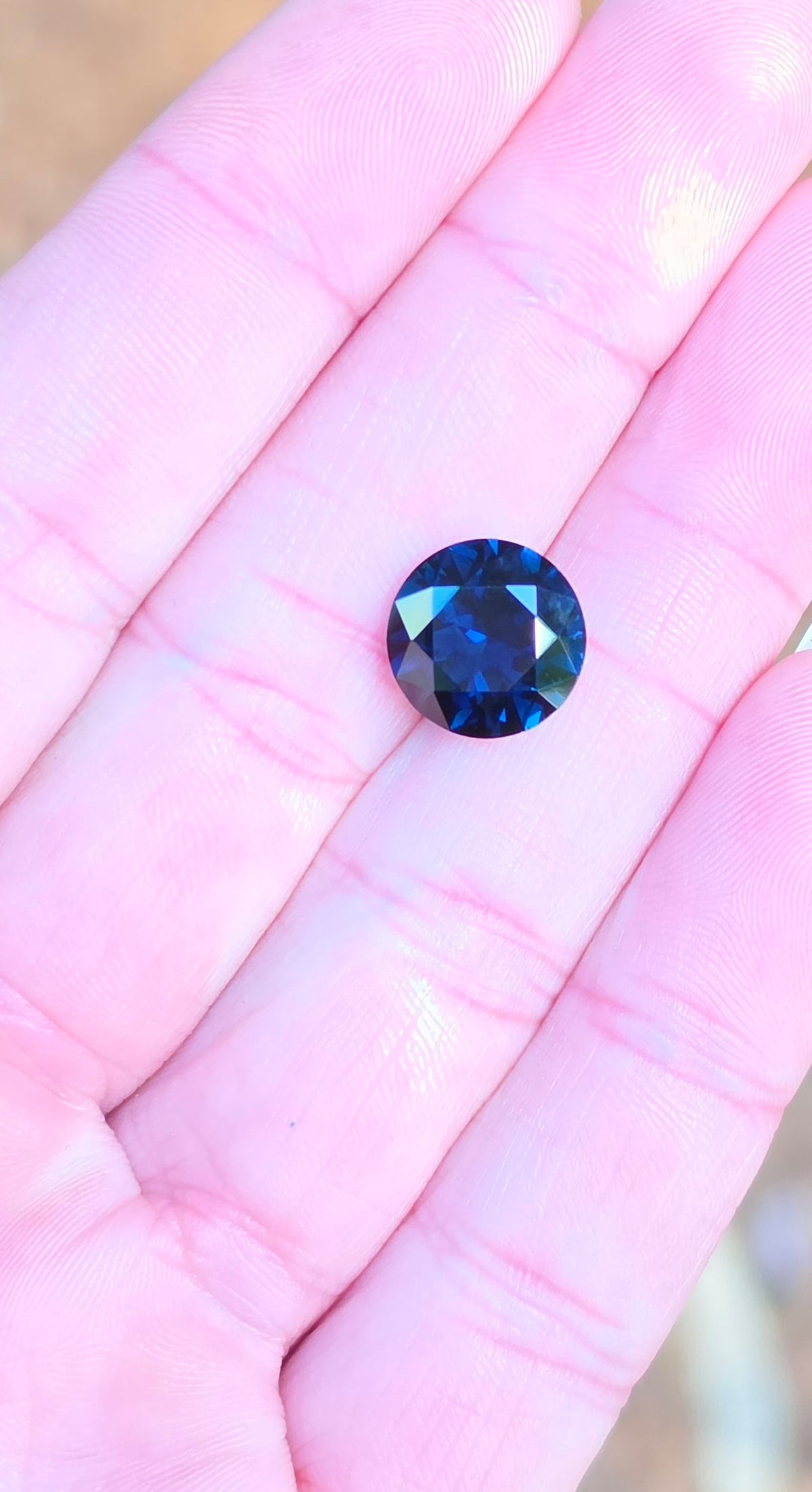 5.83ct Round Blue Sapphire