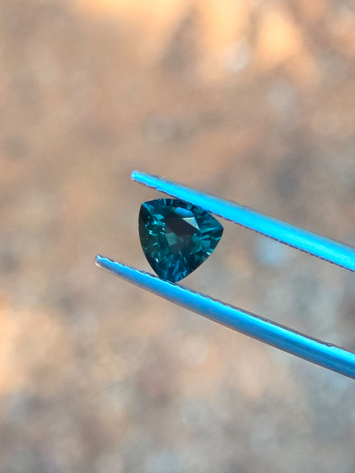 1.07ct Trilliant Green Sapphire
