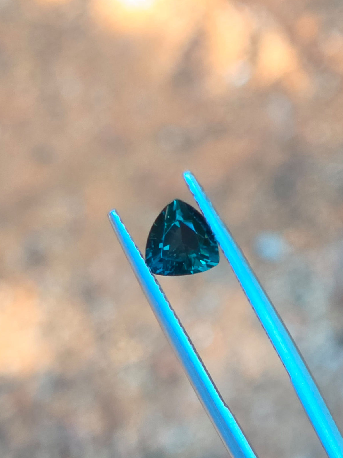 1.07ct Trilliant Green Sapphire