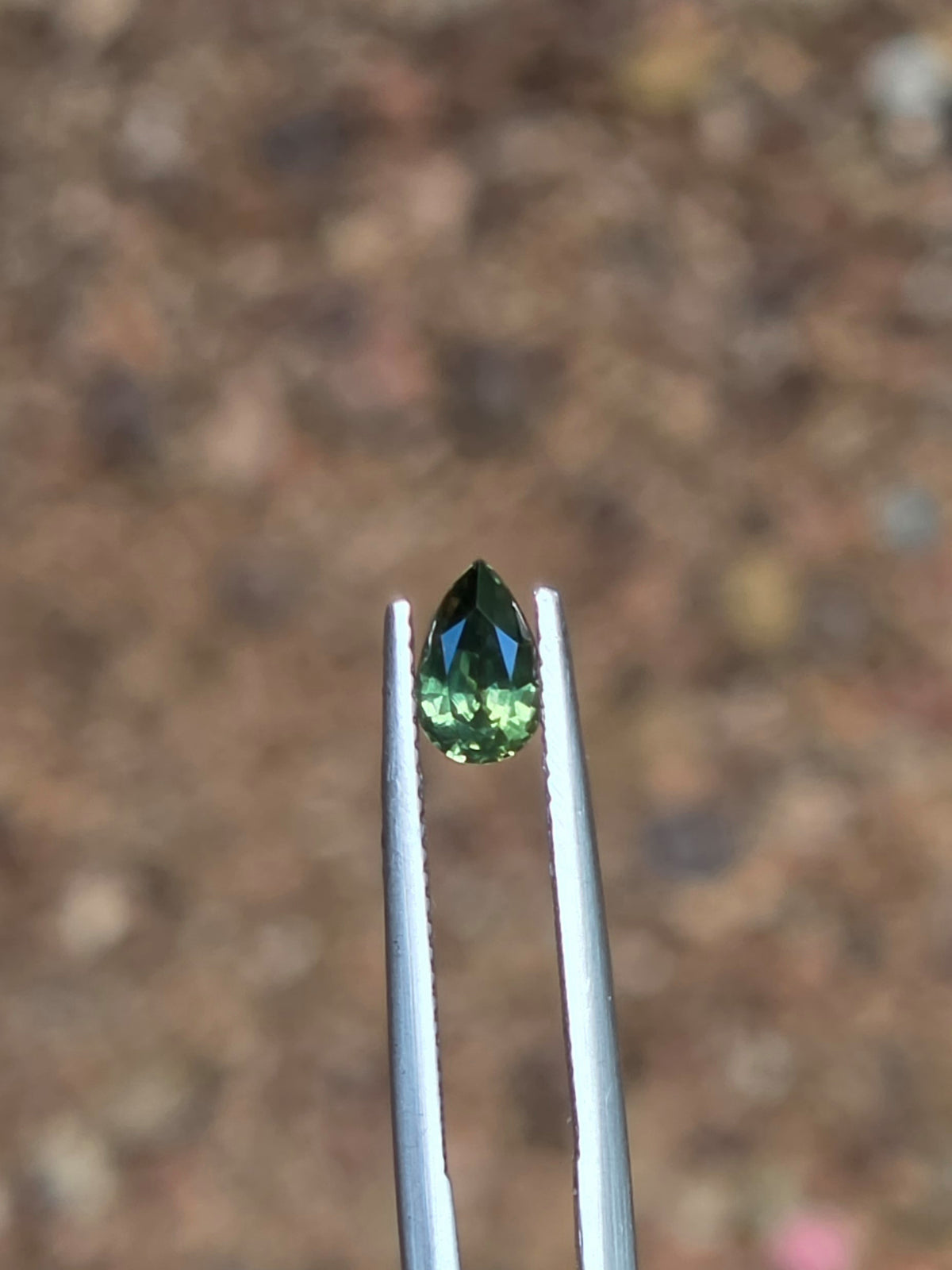 .81ct Pear Green Sapphire