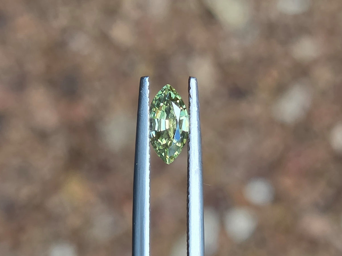 .78ct Marquise Green Parti Sapphire