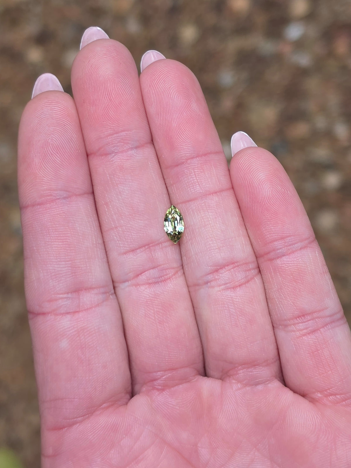 .78ct Marquise Green Parti Sapphire