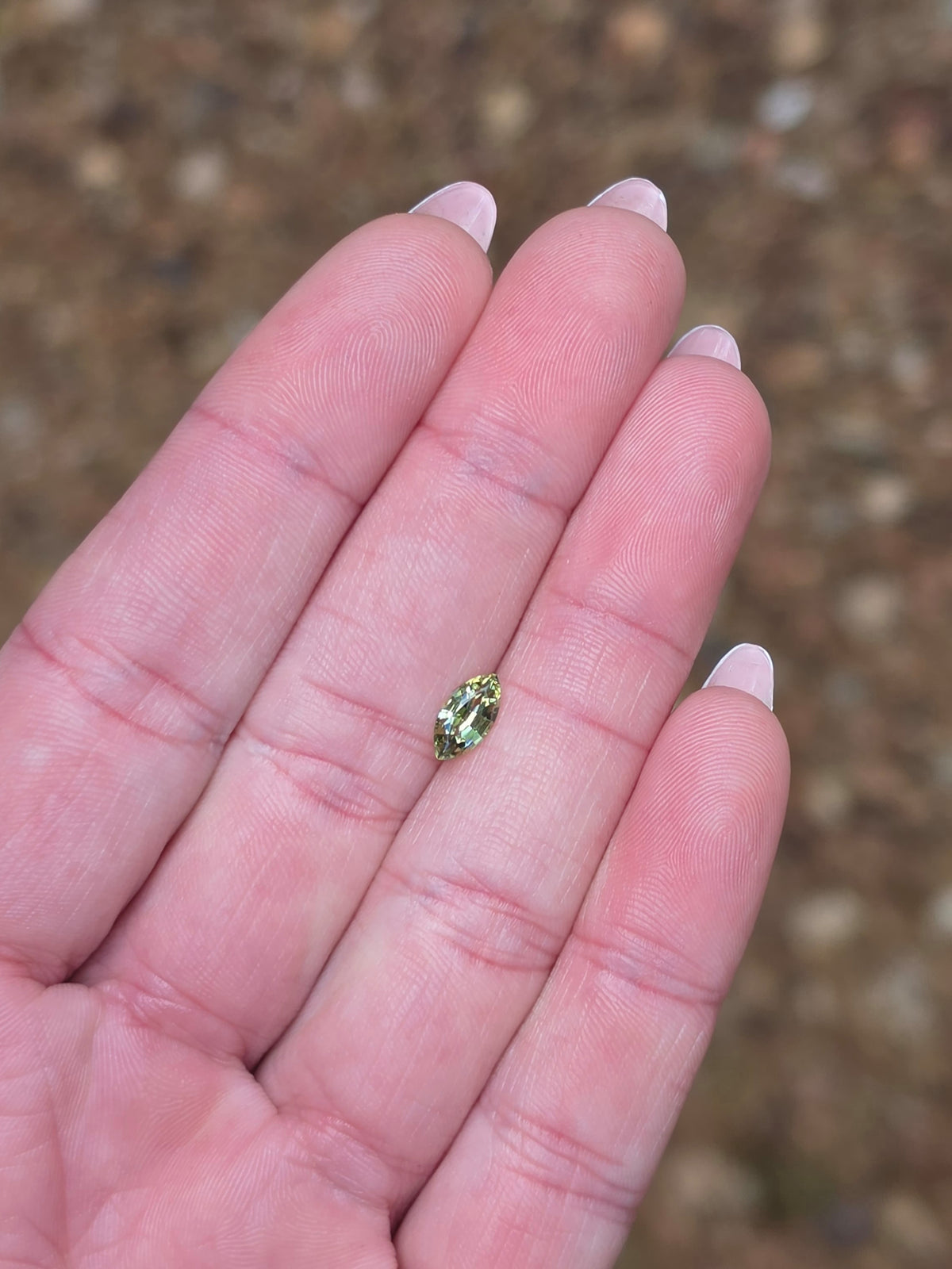 .78ct Marquise Green Parti Sapphire