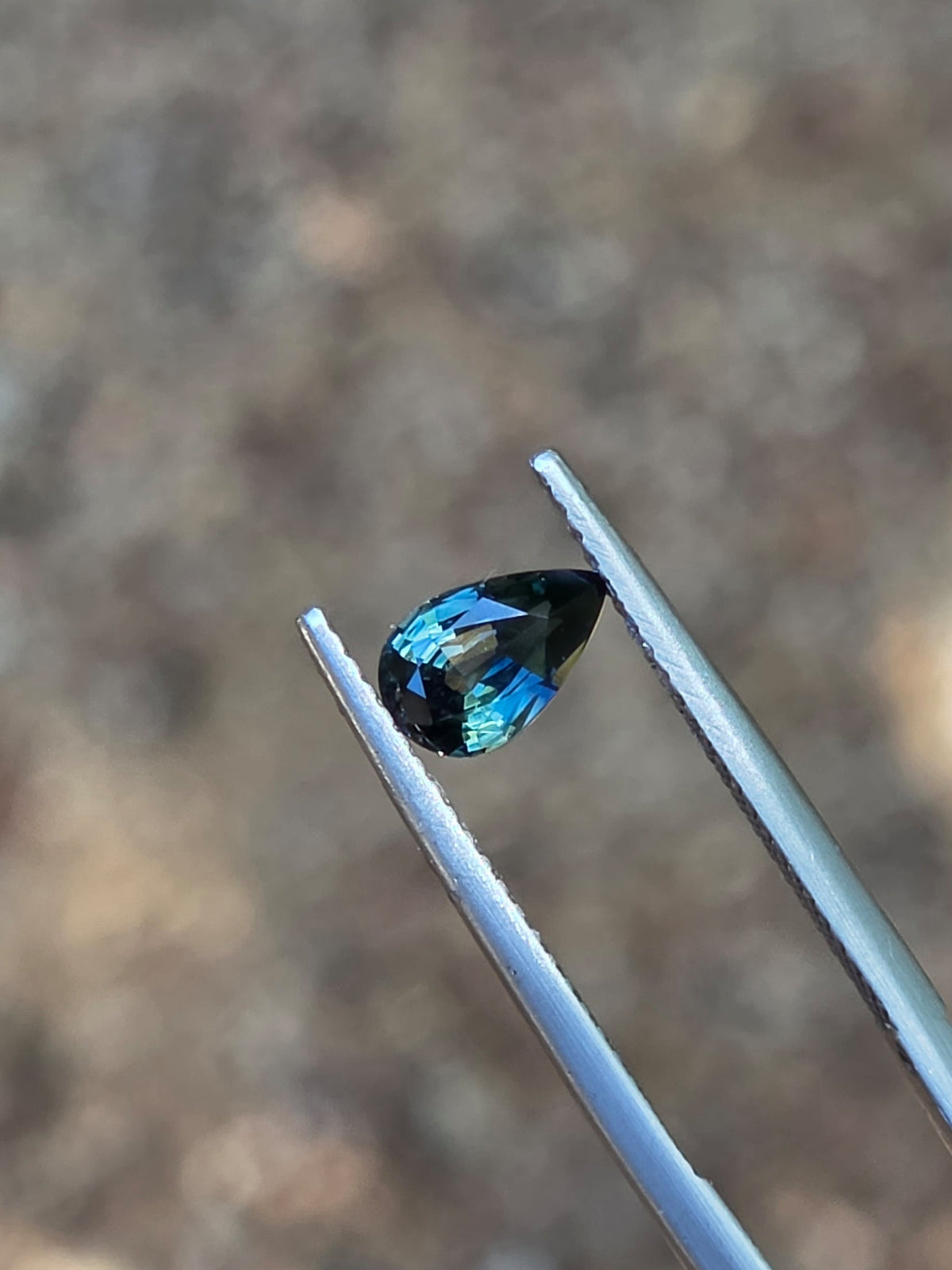 .82ct Pear Blue Parti Sapphire