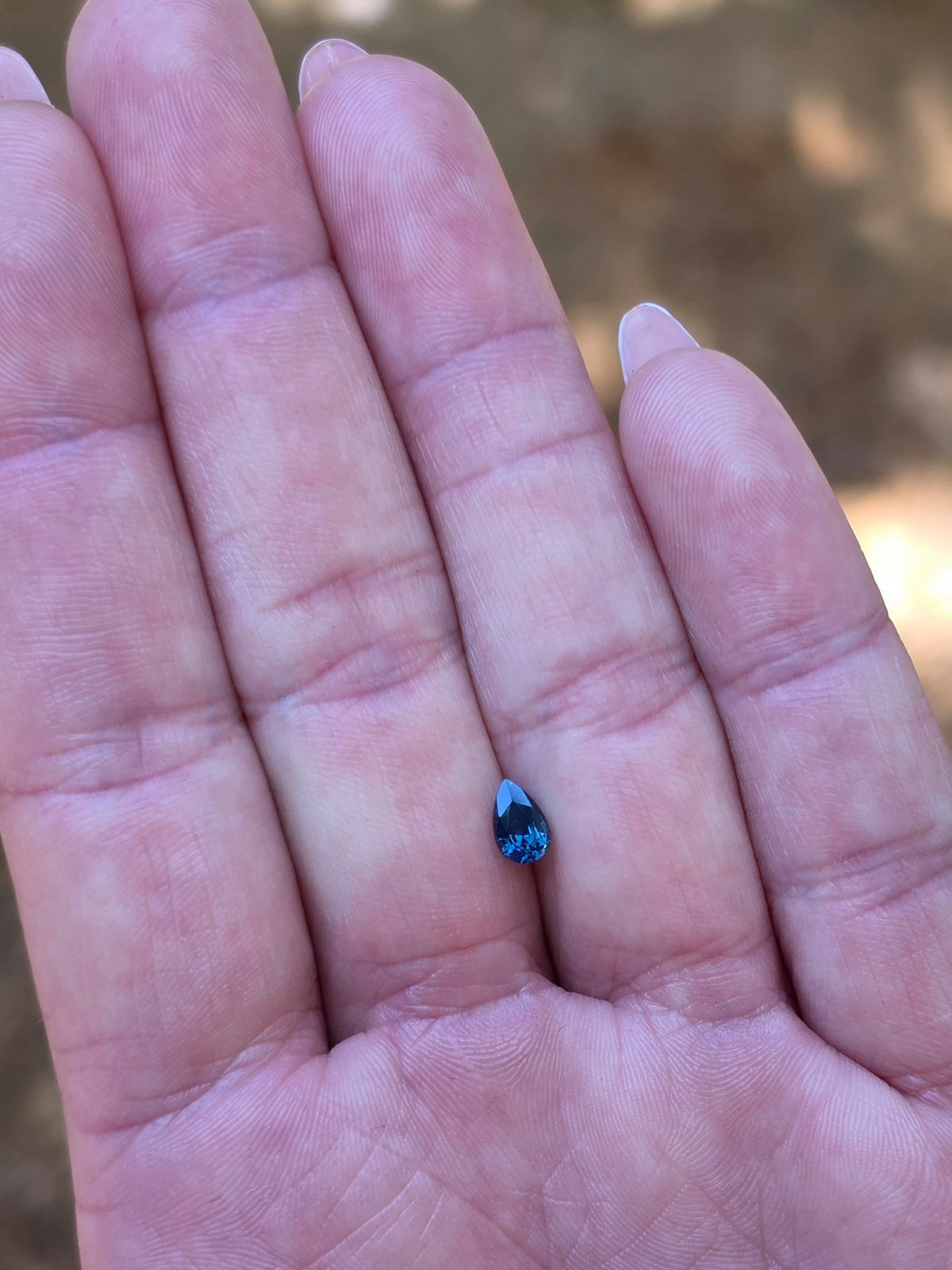 .63ct Pear Blue Sapphire