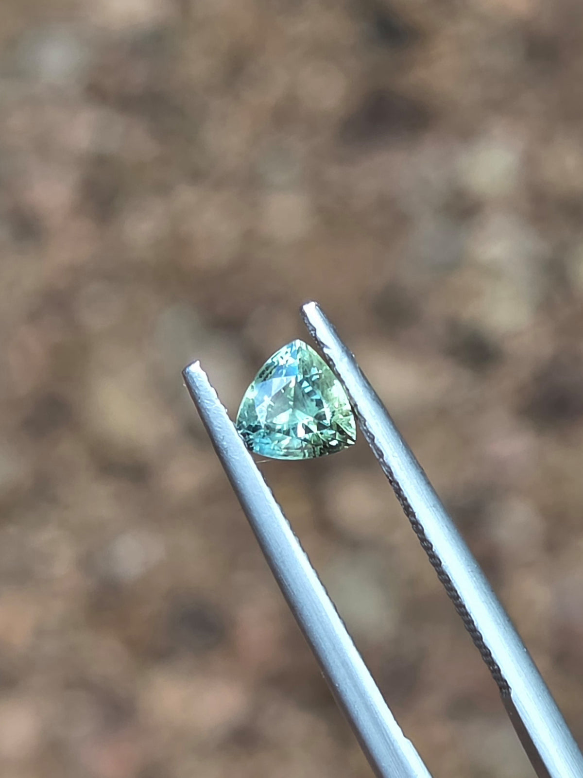 .76ct Trilliant Blue Parti Sapphire