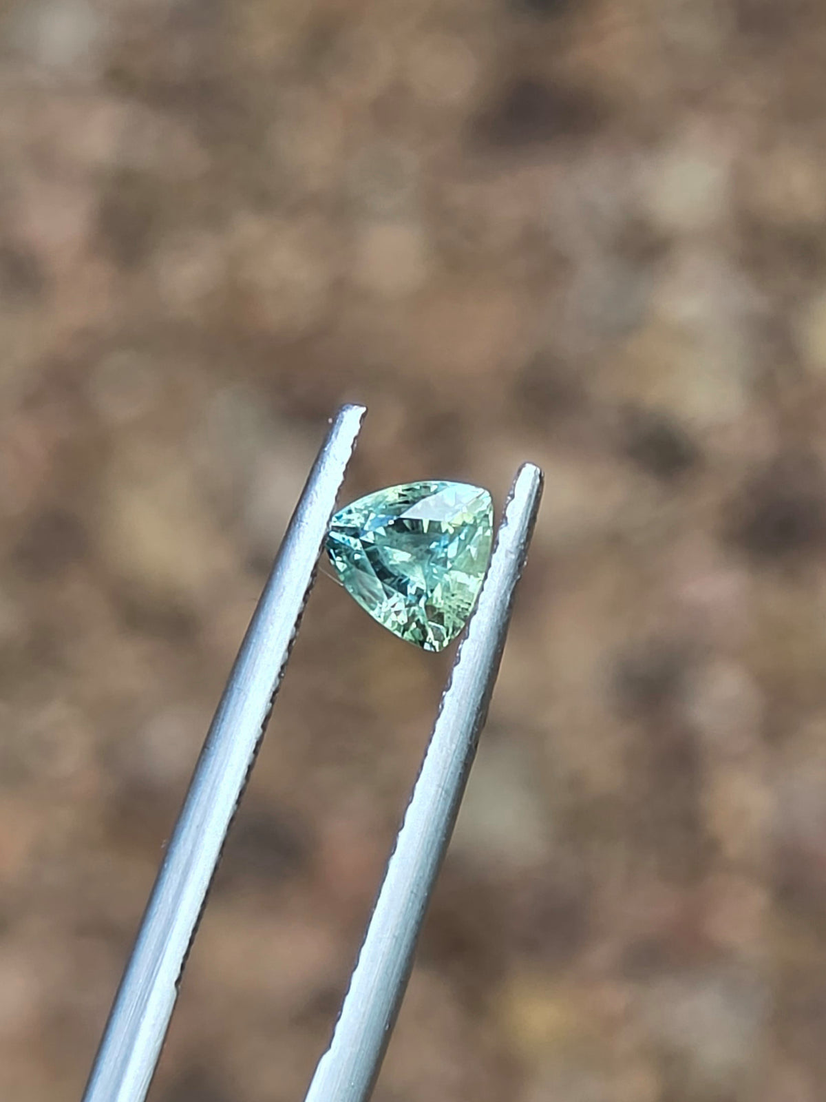 .76ct Trilliant Blue Parti Sapphire