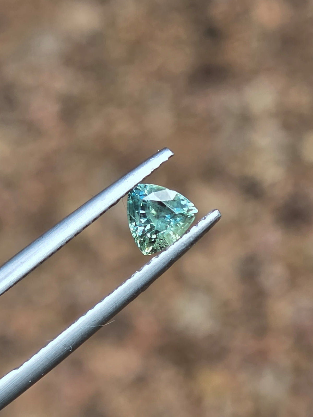 .76ct Trilliant Blue Parti Sapphire