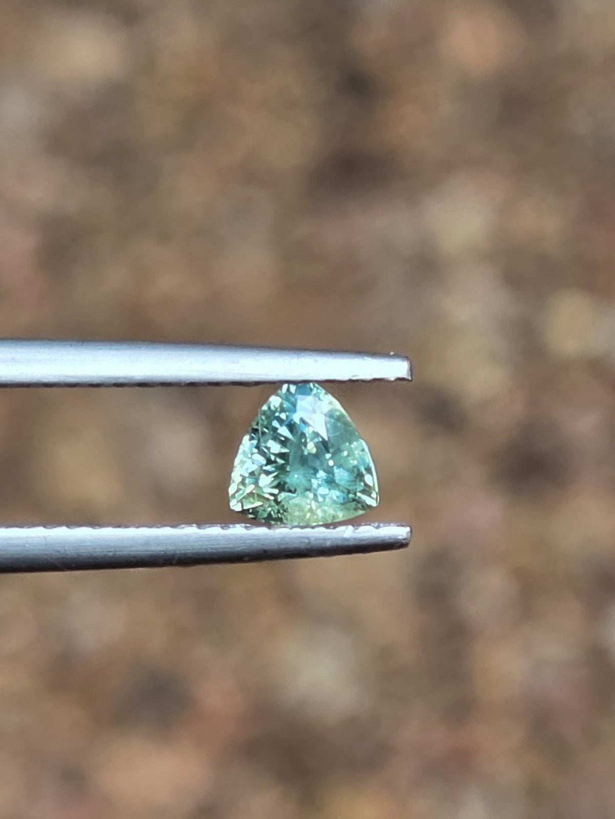 .76ct Trilliant Blue Parti Sapphire