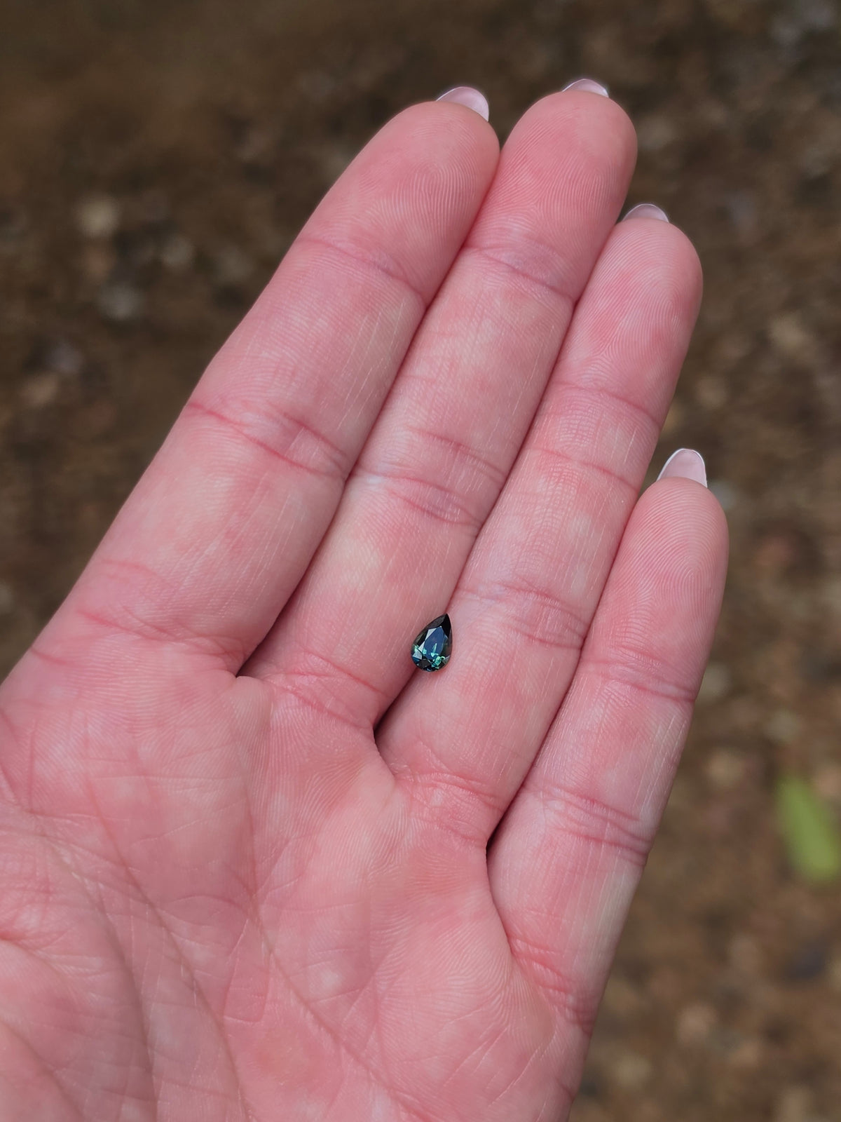 .80ct Pear Blue Sapphire