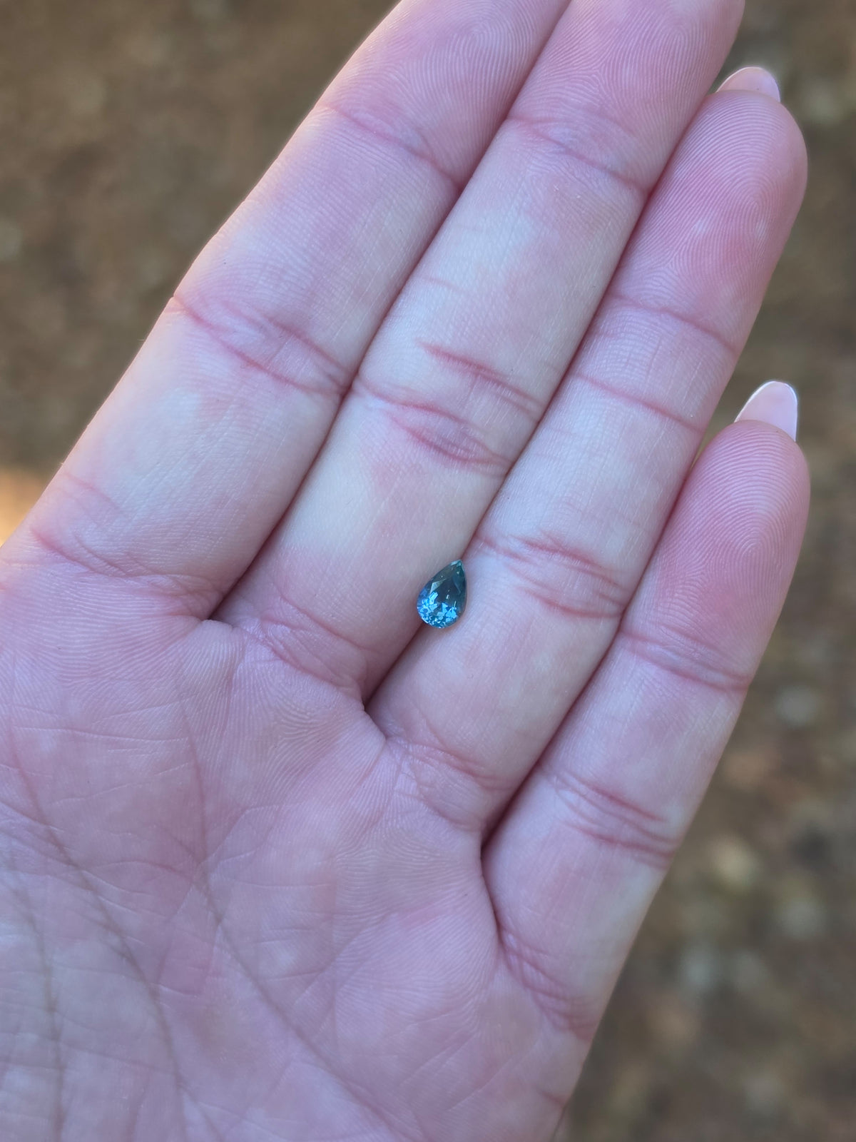 .85ct Pear Blue Sapphire