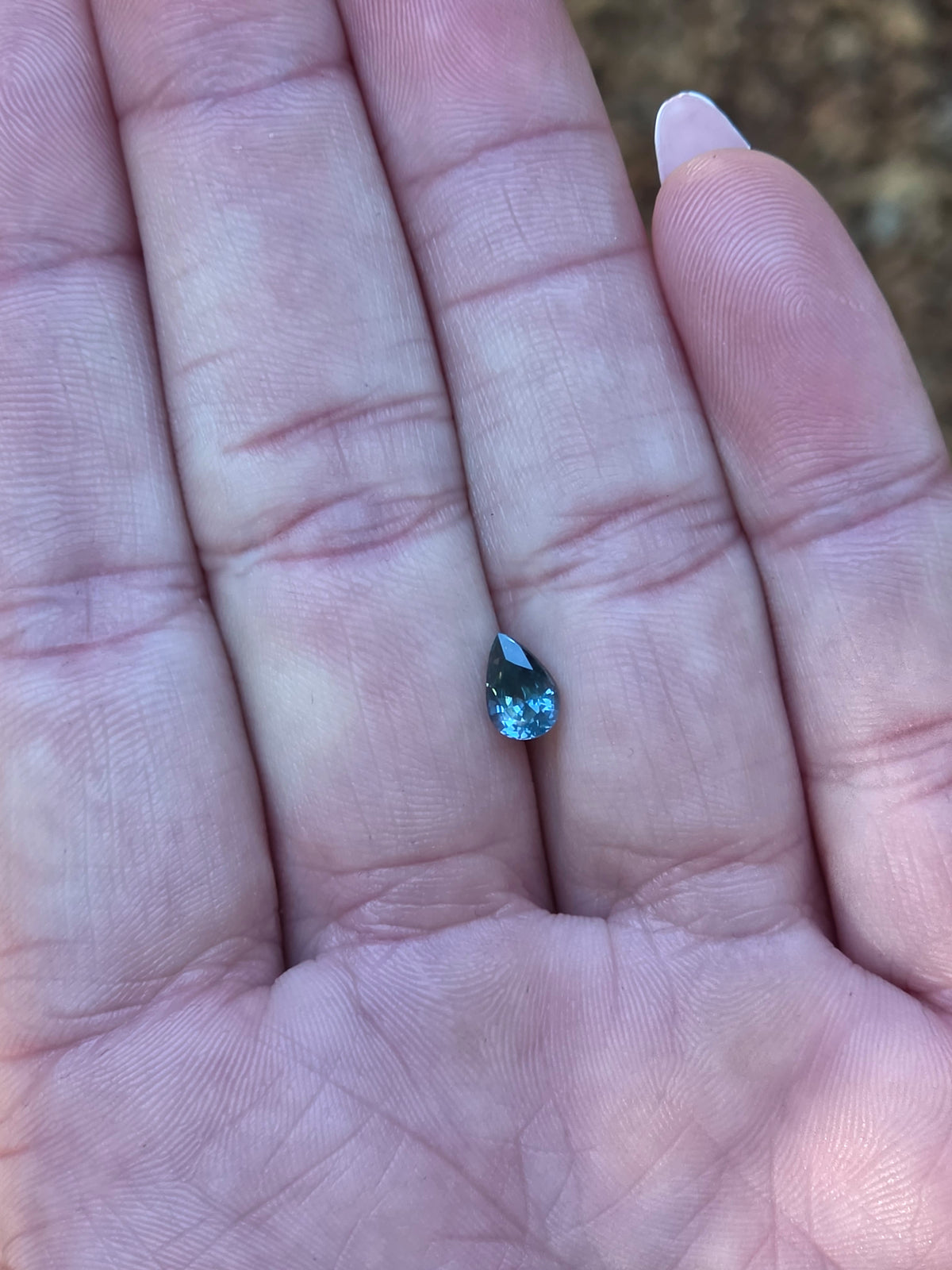 .85ct Pear Blue Sapphire