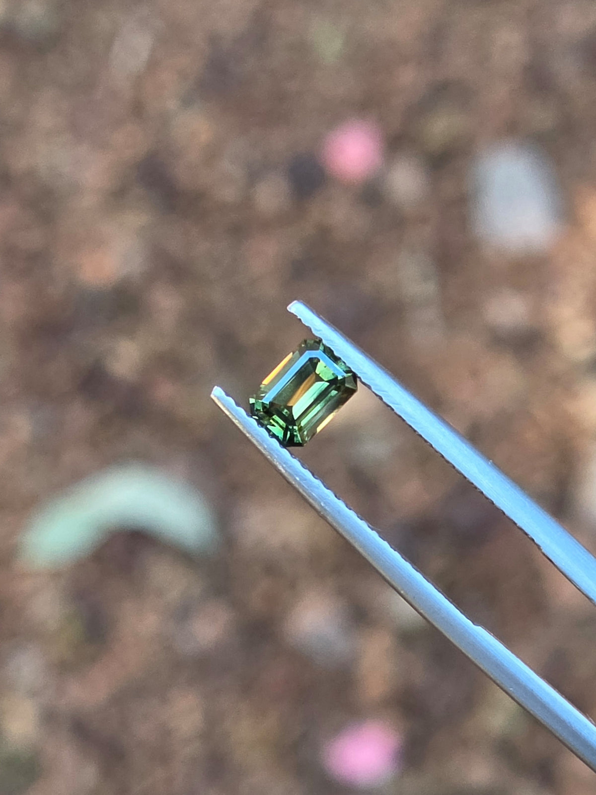 .76ct Emerald Green Parti Sapphire