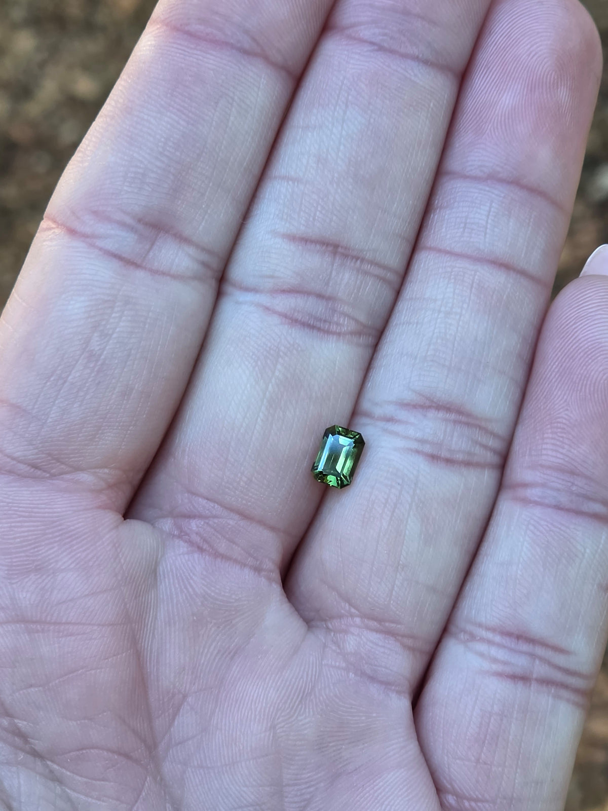.76ct Emerald Green Parti Sapphire