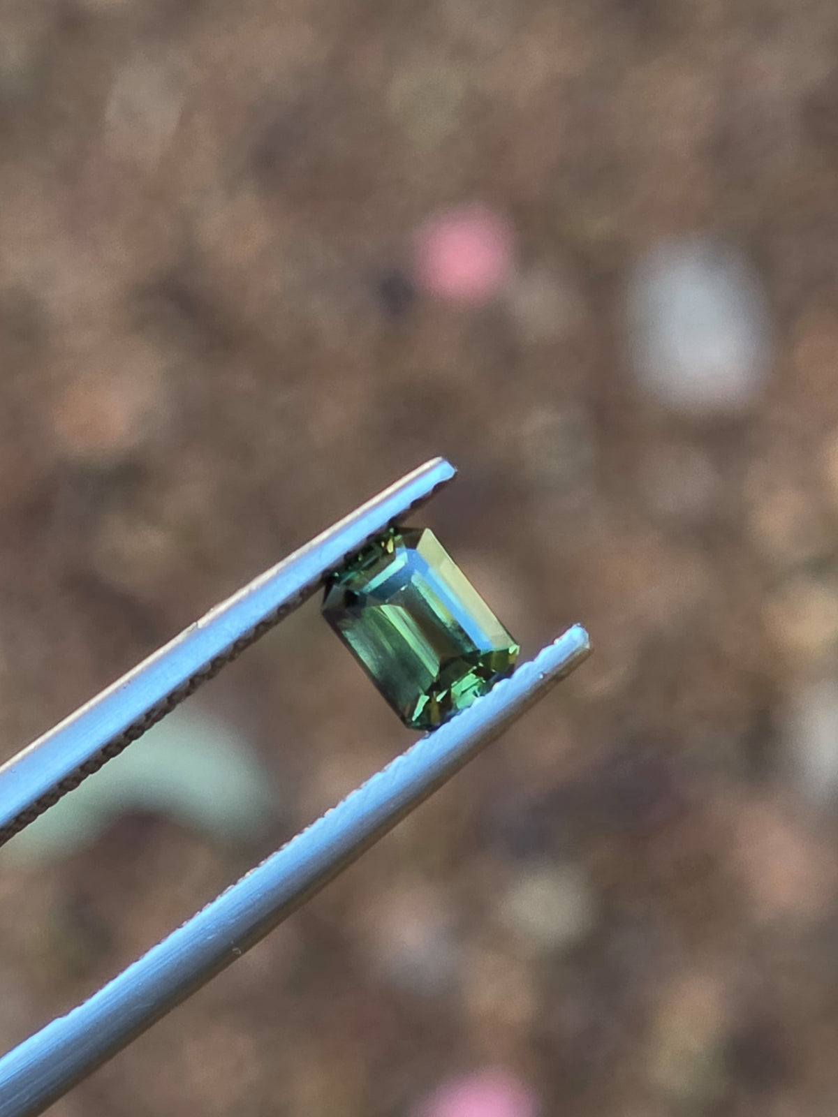 .76ct Emerald Green Parti Sapphire